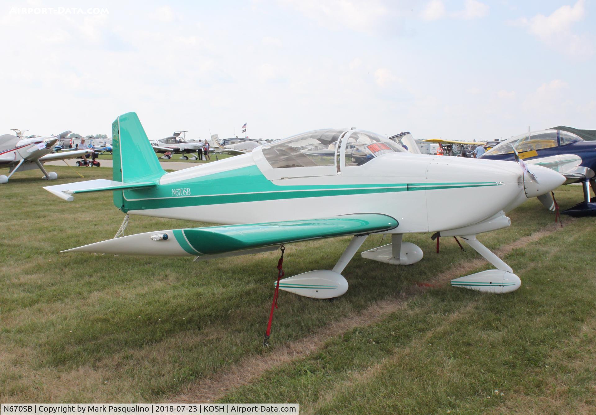N670SB, 2001 Vans RV-6A C/N 23806, Vans RV-6A