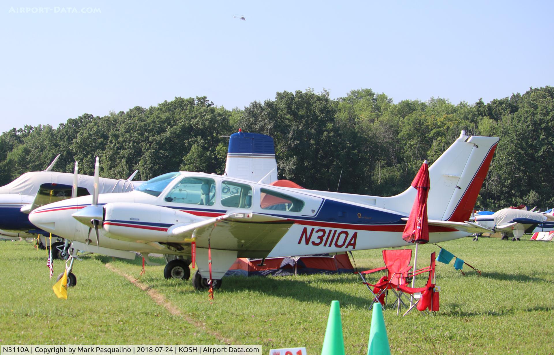 N3110A, 1979 Beech 95-B55 (T42A) Baron C/N TC-2207, Beech B55