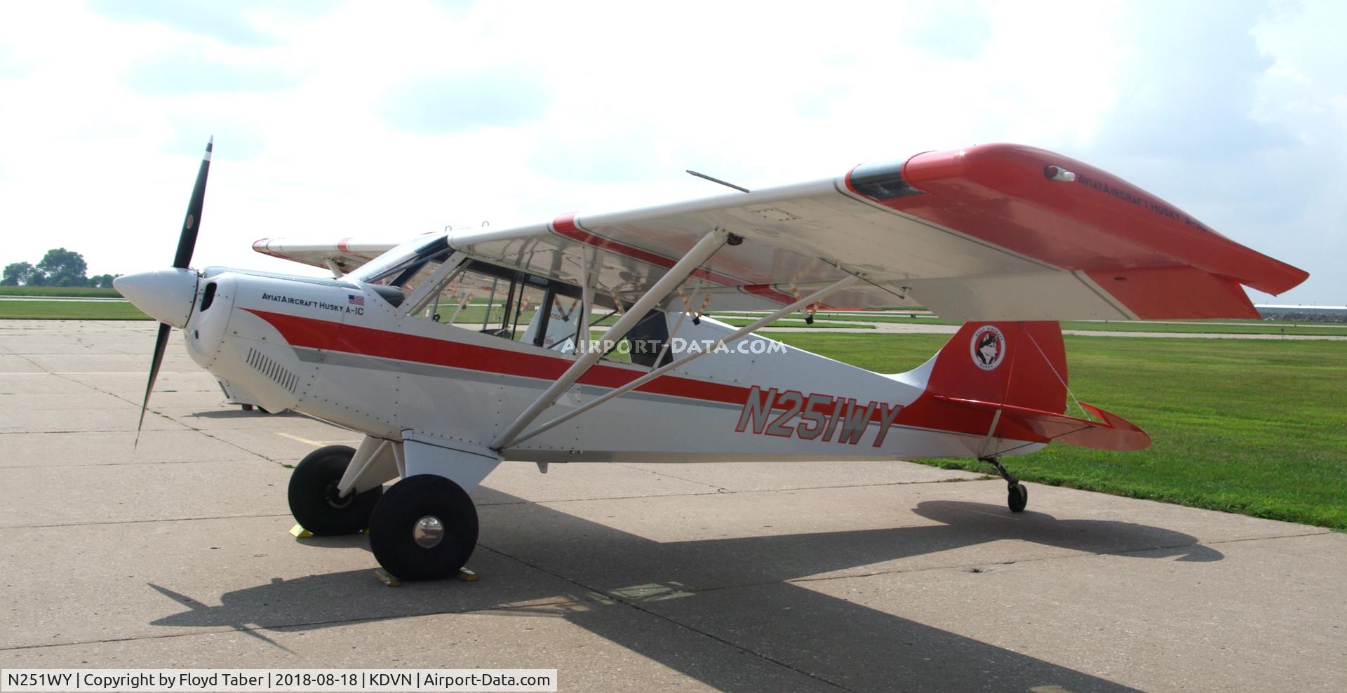 N251WY, 2015 Aviat A-1C-180 Husky C/N 3251, Arrived at Carver Aero today