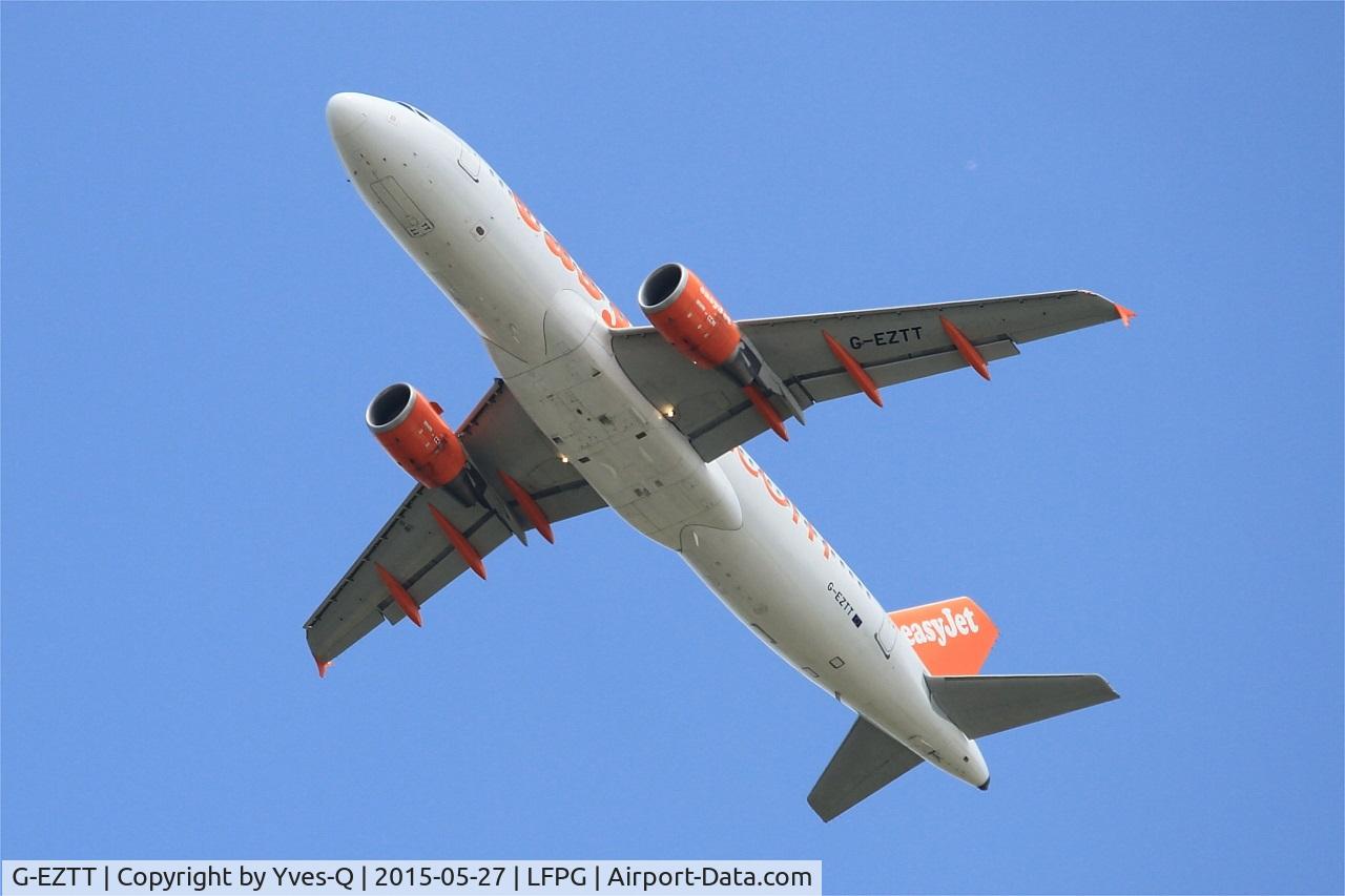 G-EZTT, 2010 Airbus A320-214 C/N 4219, Airbus A320-214, Take off rwy 27L, Roissy Charles De Gaulle airport (LFPG-CDG)