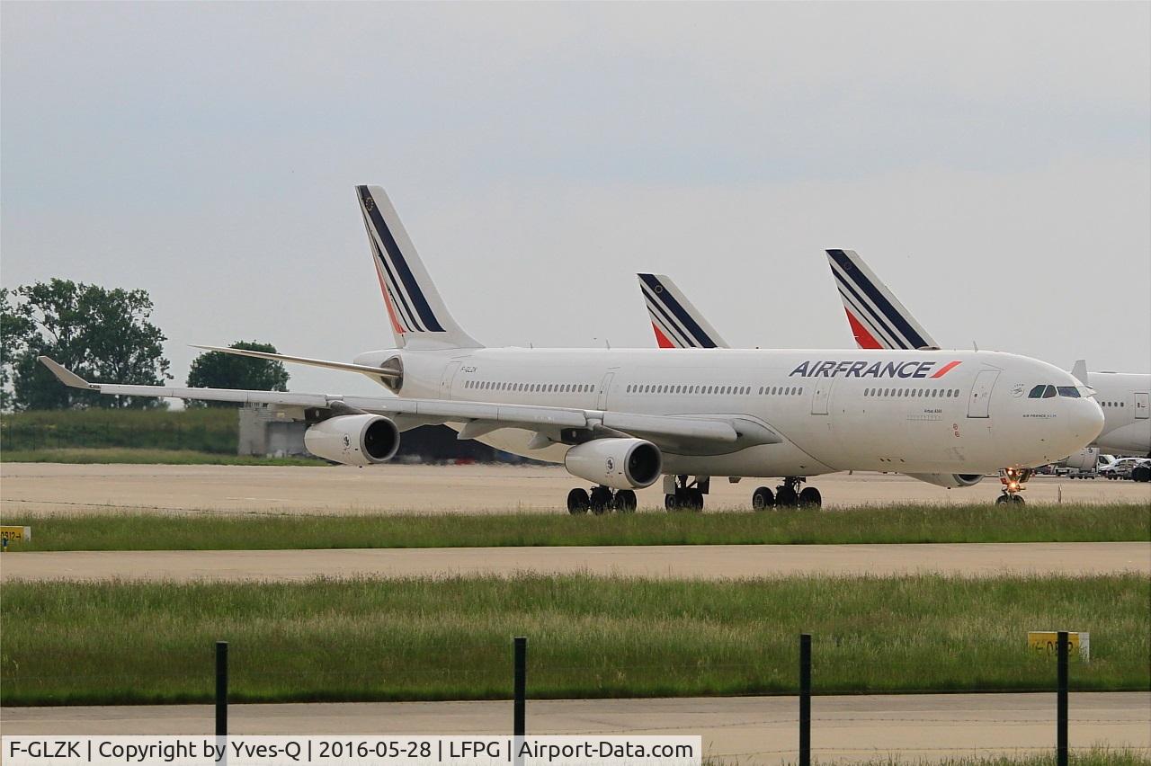 F-GLZK, 1997 Airbus A340-313X C/N 207, Airbus A340-313X, Taxiing, Roissy Charles De Gaulle Airport (LFPG-CDG)