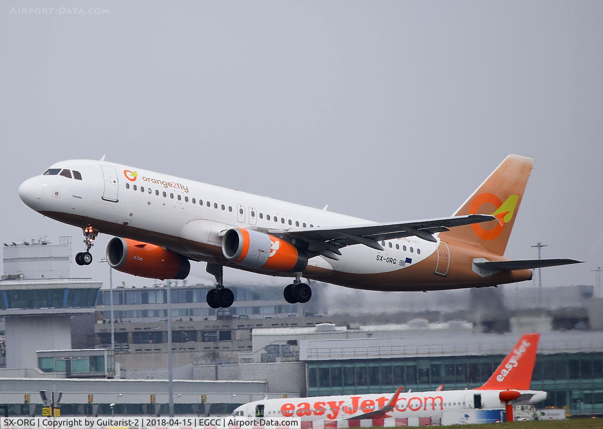 SX-ORG, 2001 Airbus A320-232 C/N 1407, At Manchester
