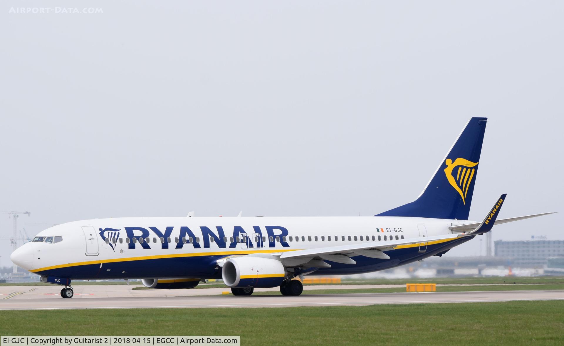 EI-GJC, 2018 Boeing 737-800 C/N 44824, At Manchester