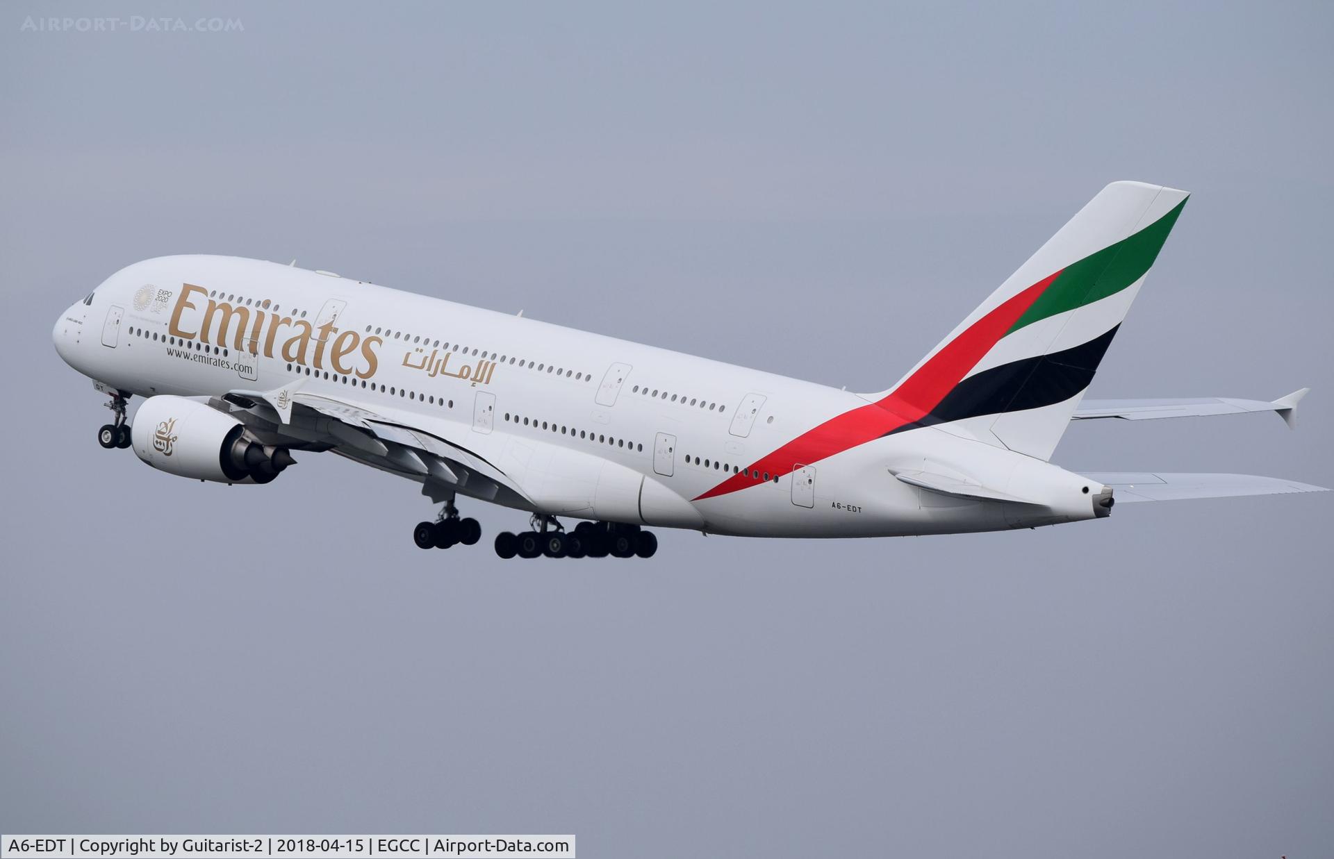 A6-EDT, 2011 Airbus A380-861 C/N 090, At Manchester
