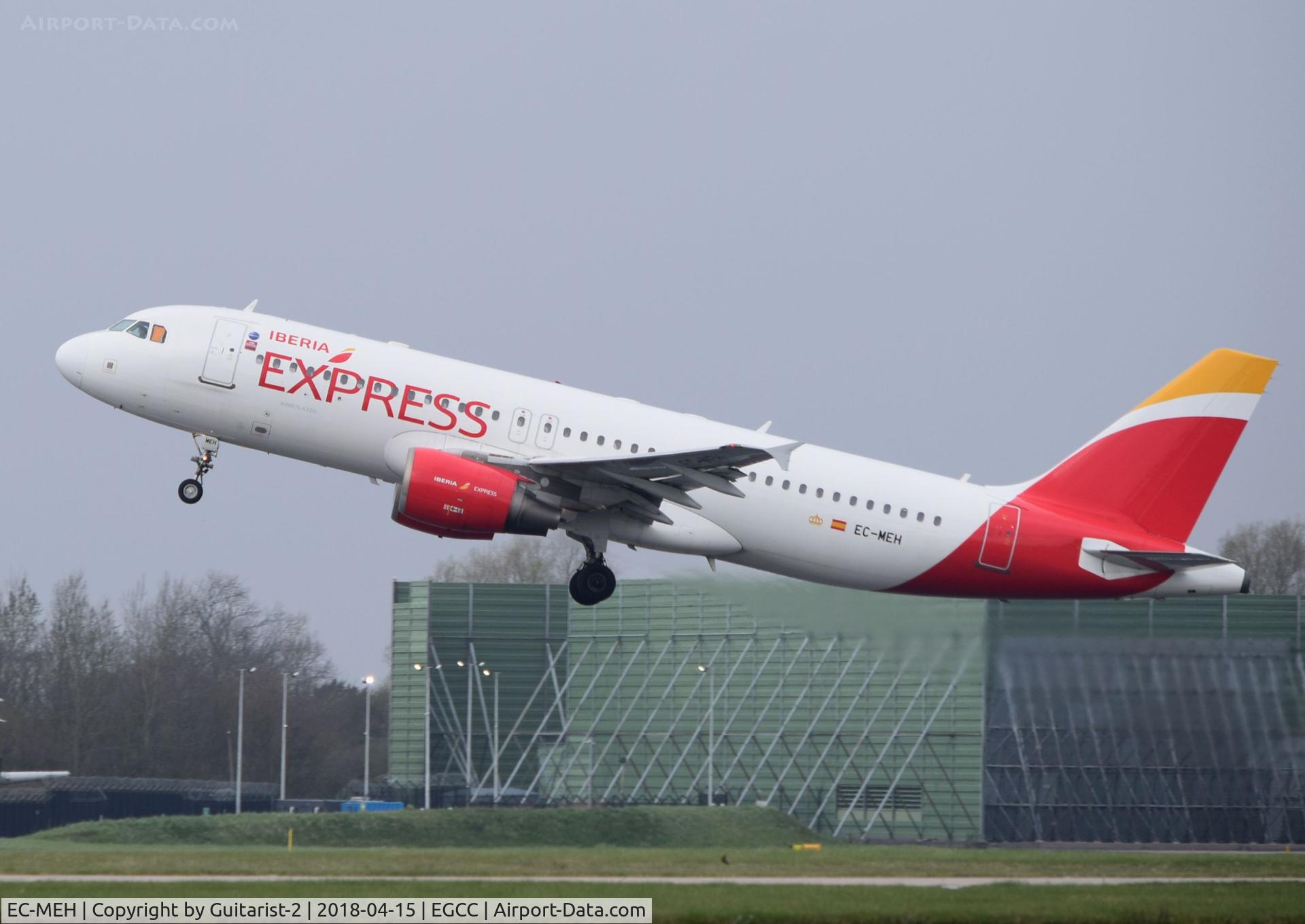 EC-MEH, 2001 Airbus A320-214 C/N 1450, At Manchester