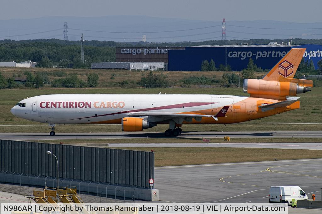 N986AR, 1991 McDonnell Douglas MD-11F C/N 48426, Centurion Air Cargo MD-11F