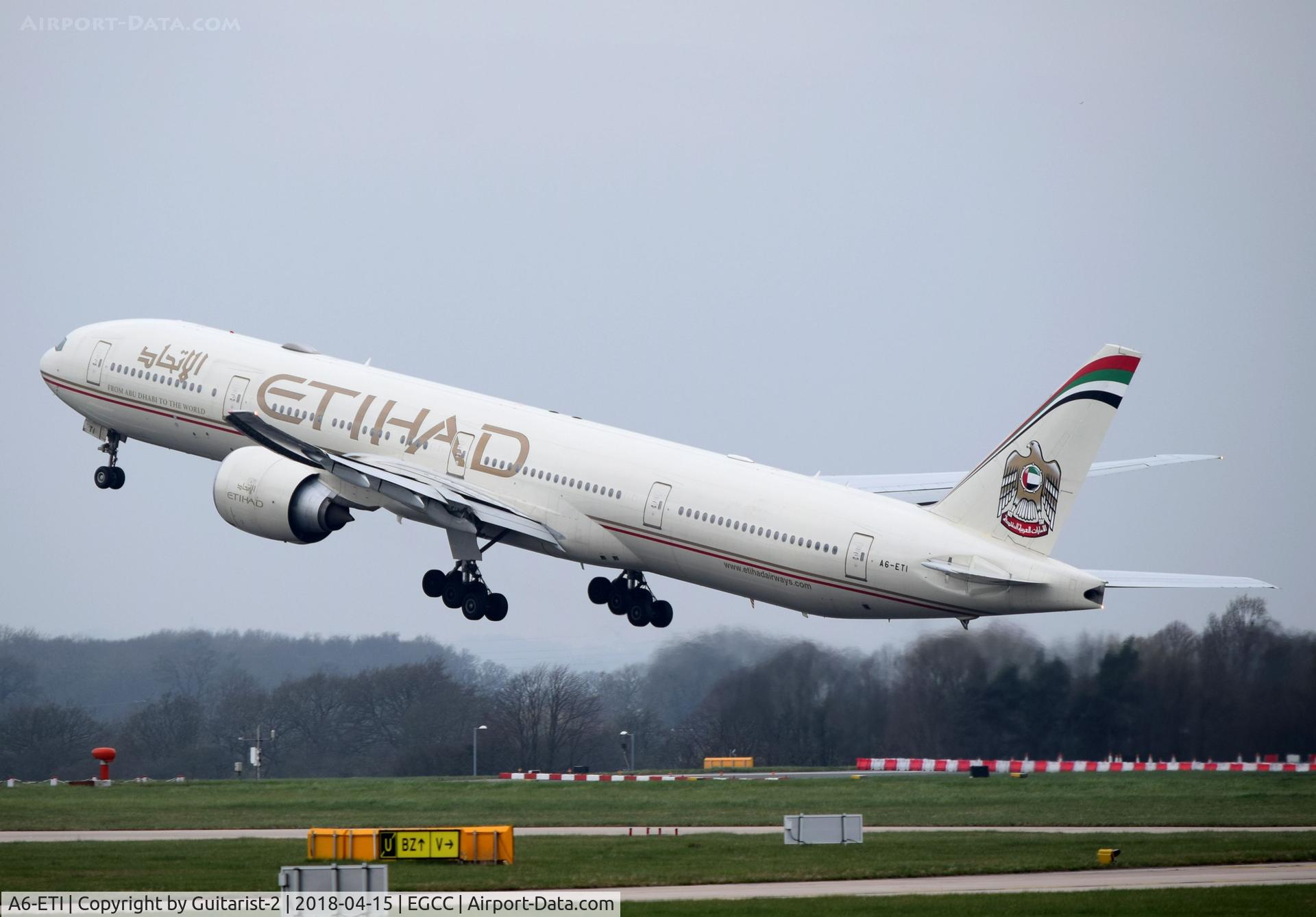 A6-ETI, 2011 Boeing 777-3FX/ER C/N 39684, At Manchester