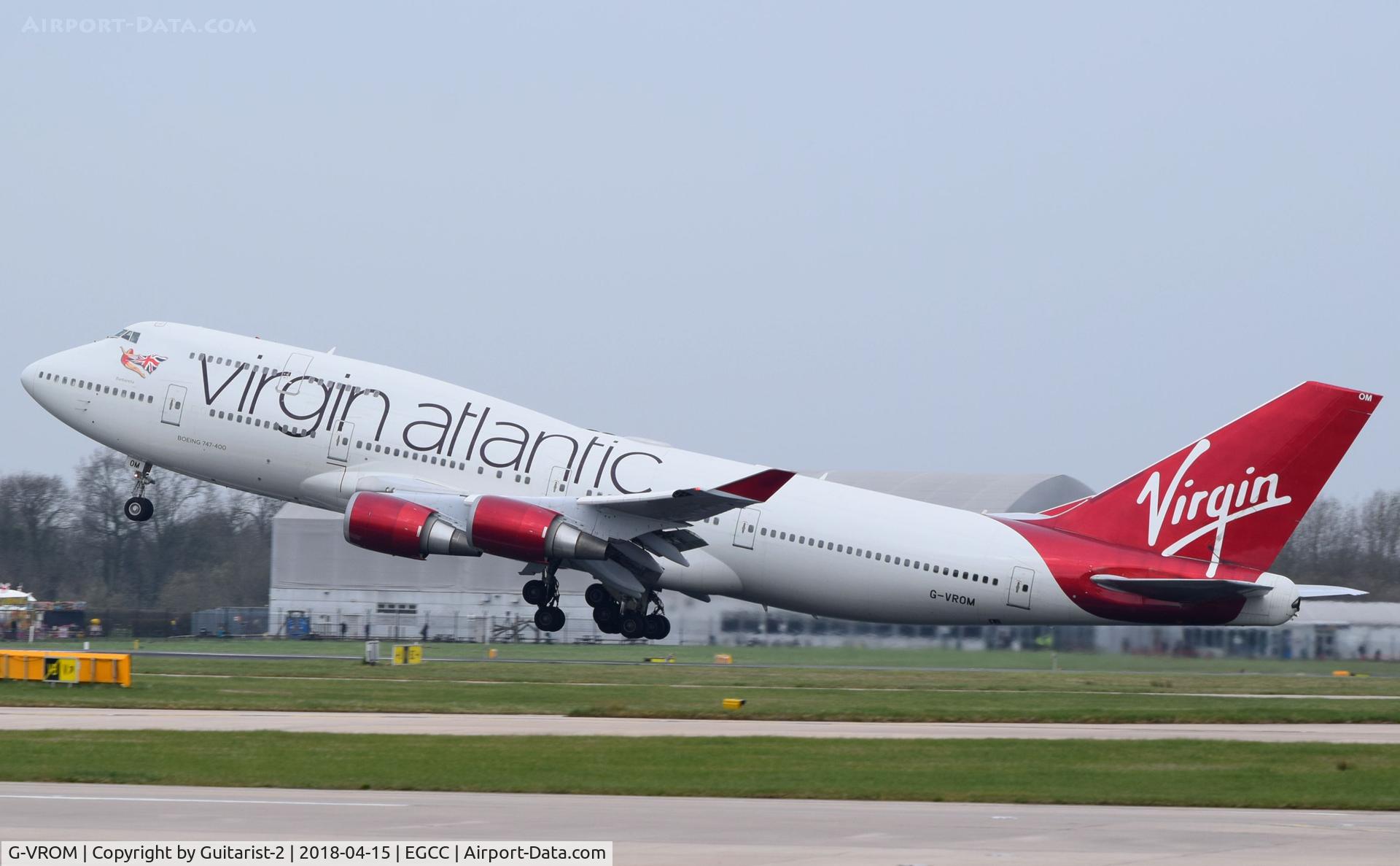 G-VROM, 2001 Boeing 747-443 C/N 32339, At Manchester