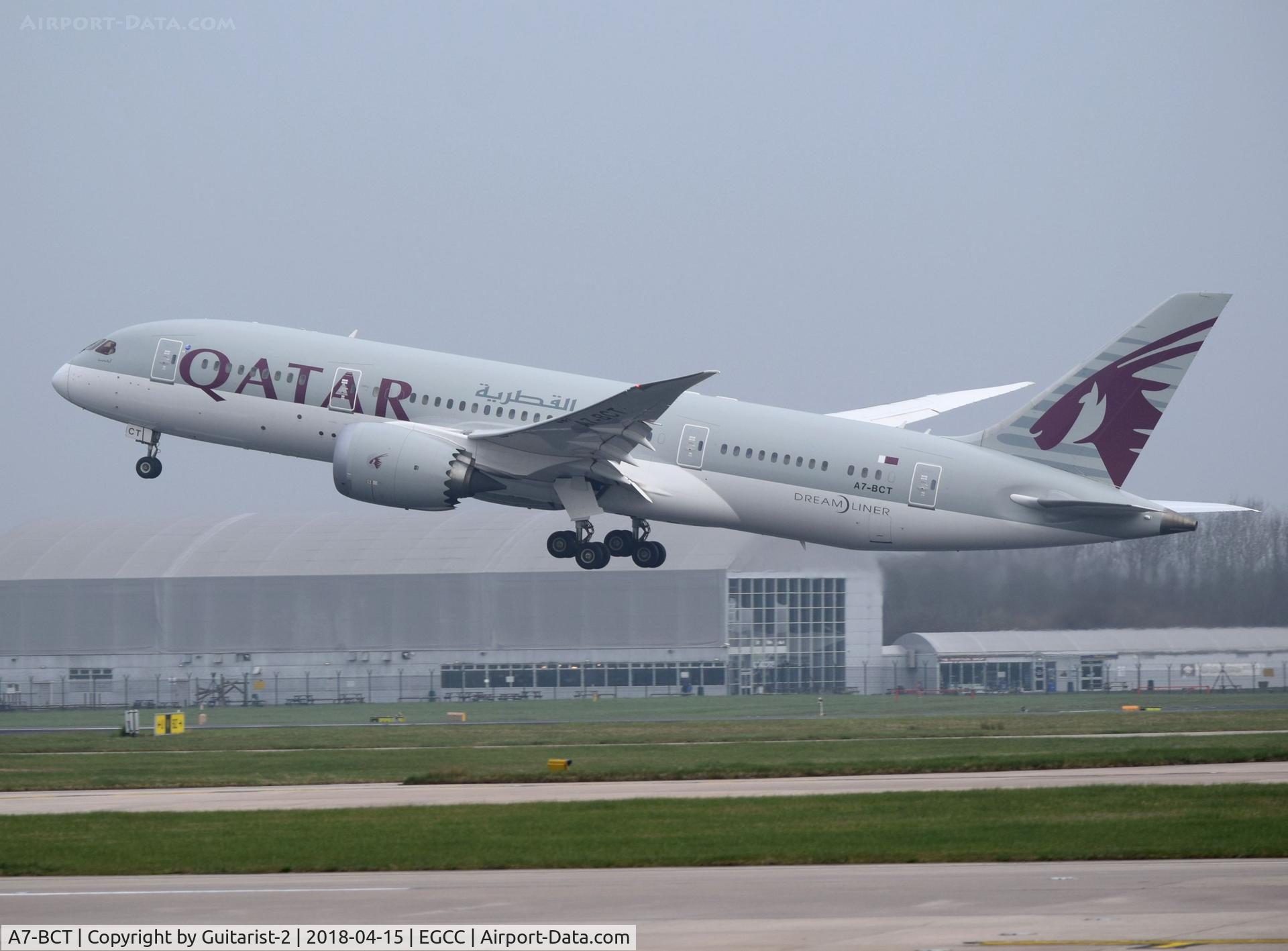 A7-BCT, 2015 Boeing 787-8 Dreamliner Dreamliner C/N 38338, At Manchester