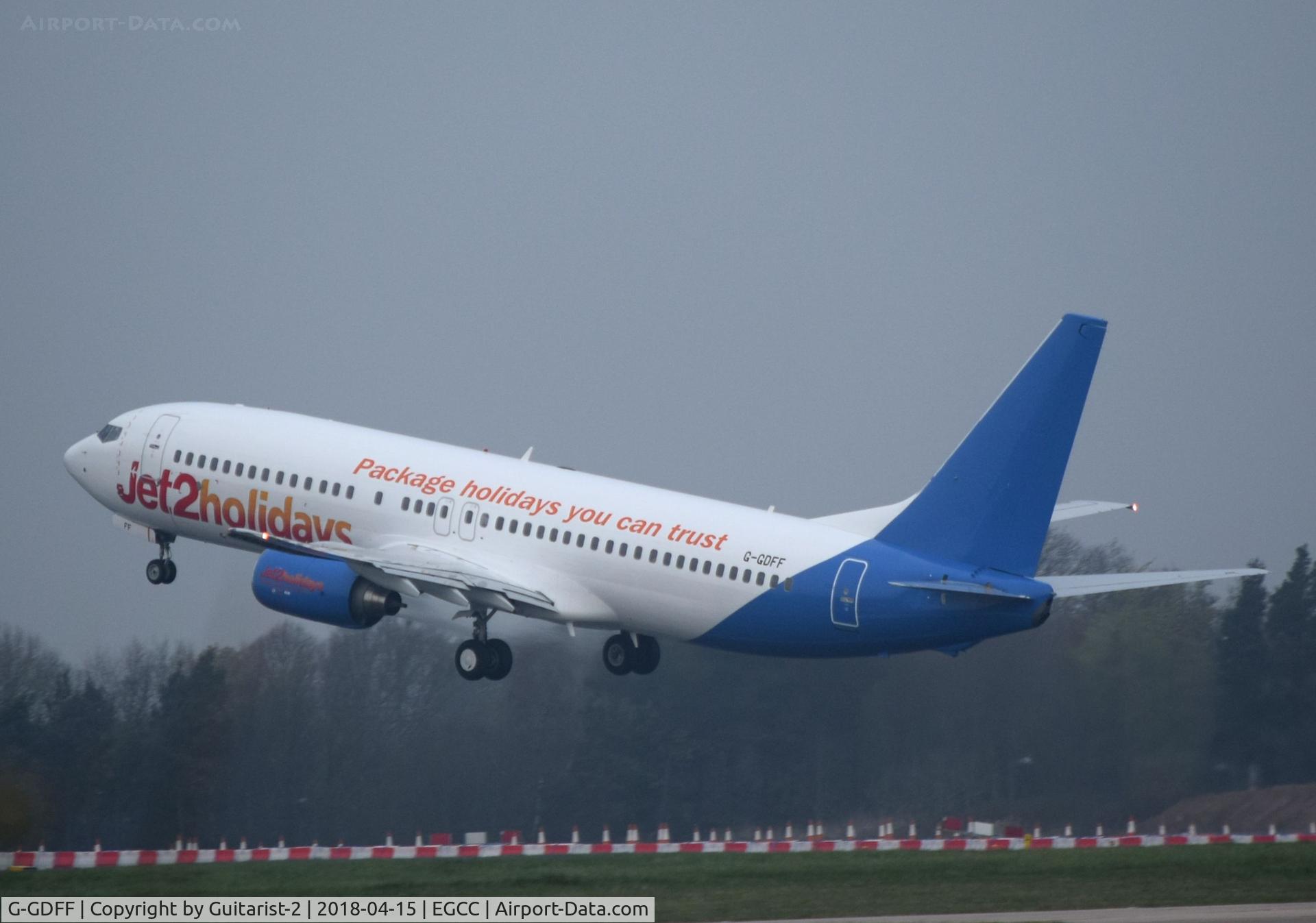 G-GDFF, 1999 Boeing 737-85P C/N 28385, At Manchester