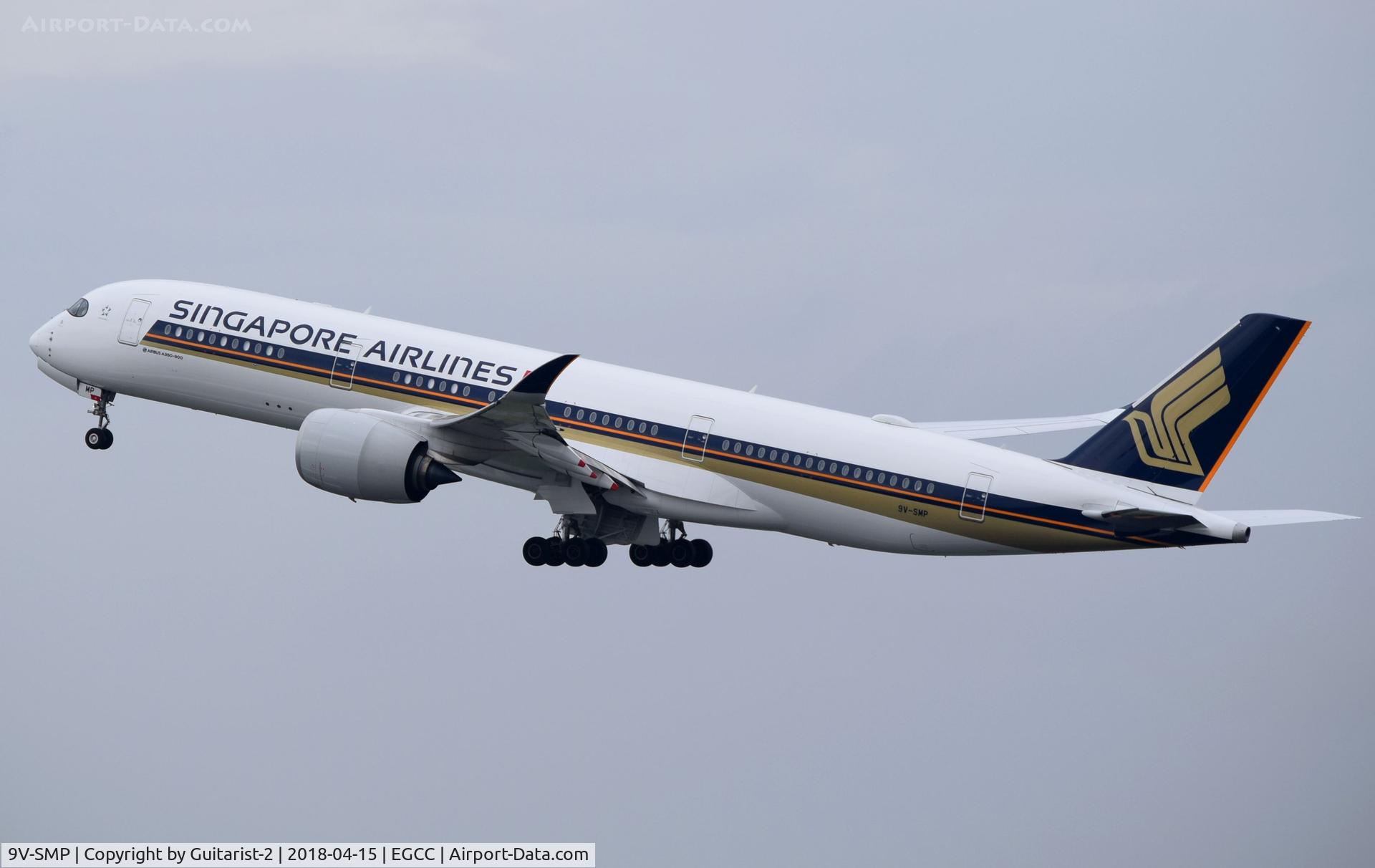 9V-SMP, 2017 Airbus A350-941 C/N 122, At Manchester