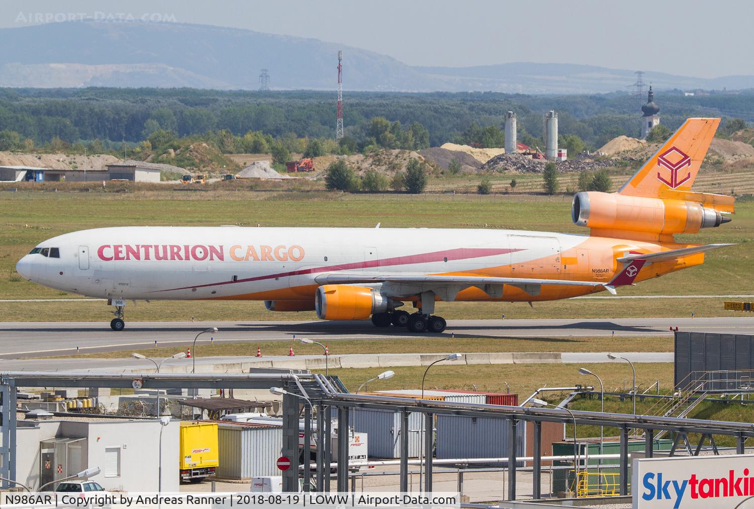N986AR, 1991 McDonnell Douglas MD-11F C/N 48426, Centurion Air Cargo MD-11