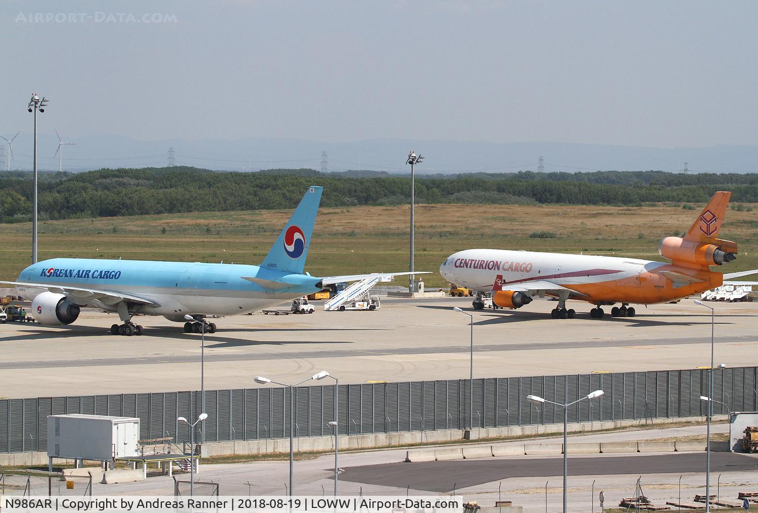 N986AR, 1991 McDonnell Douglas MD-11F C/N 48426, Centurion Air Cargo MD-11