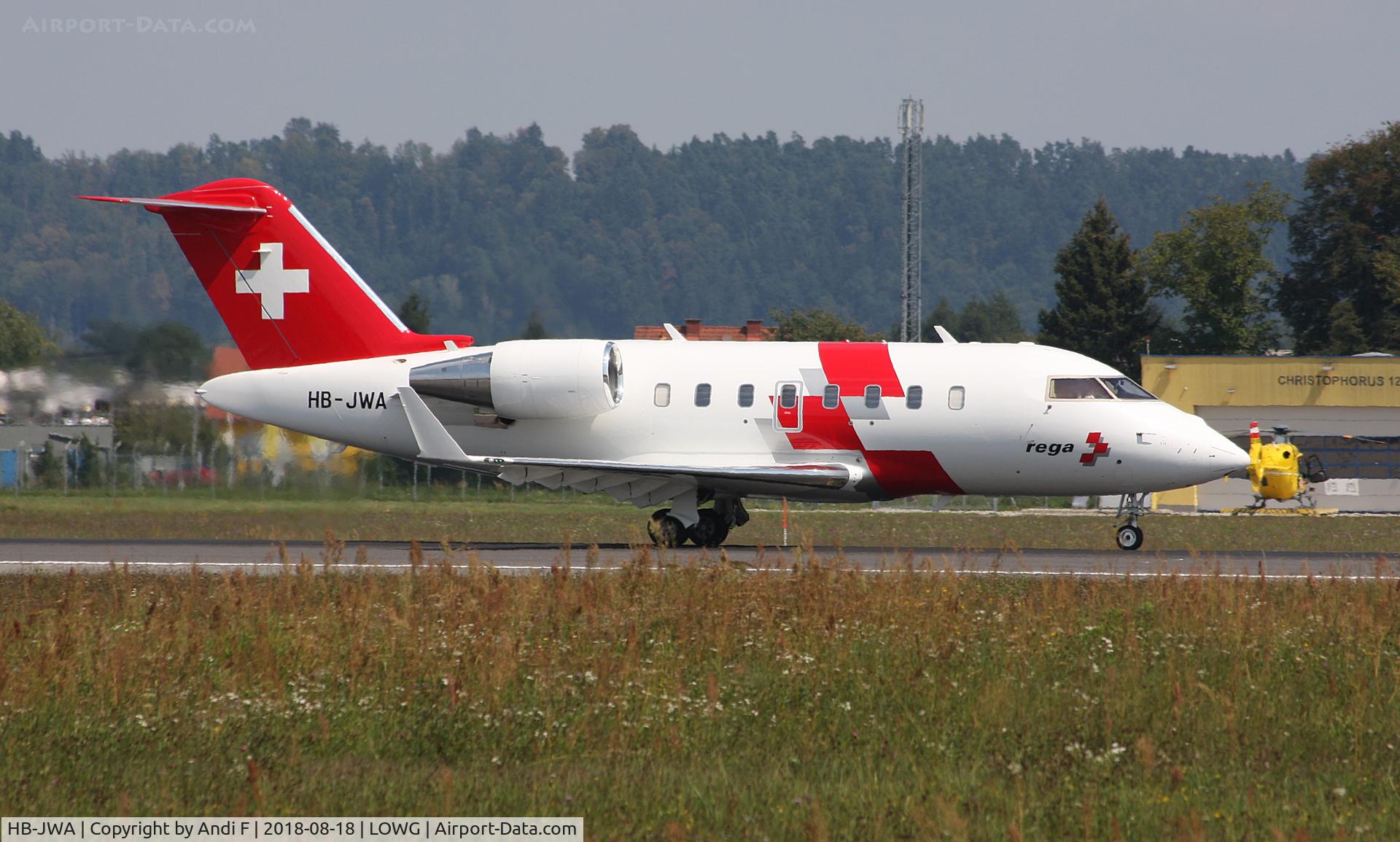 HB-JWA, 2016 Bombardier Challenger 650 (CL-600-2B16) C/N 6092, REGA Swiss Air Ambulance Bombardier Challenger 650