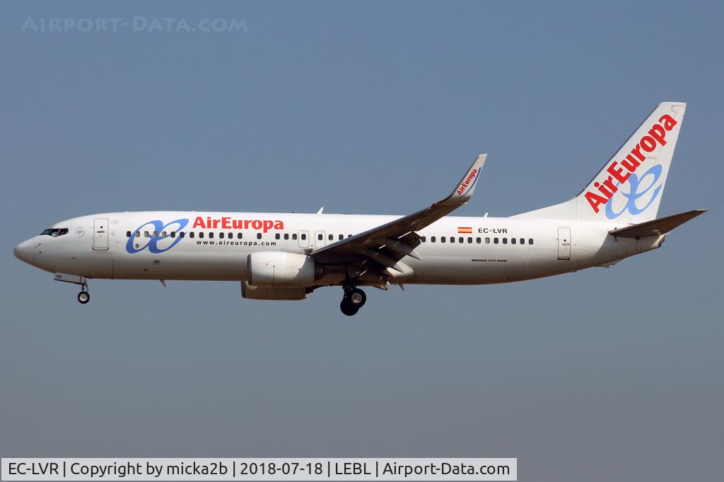 EC-LVR, 2013 Boeing 737-85P C/N 36593, Landing