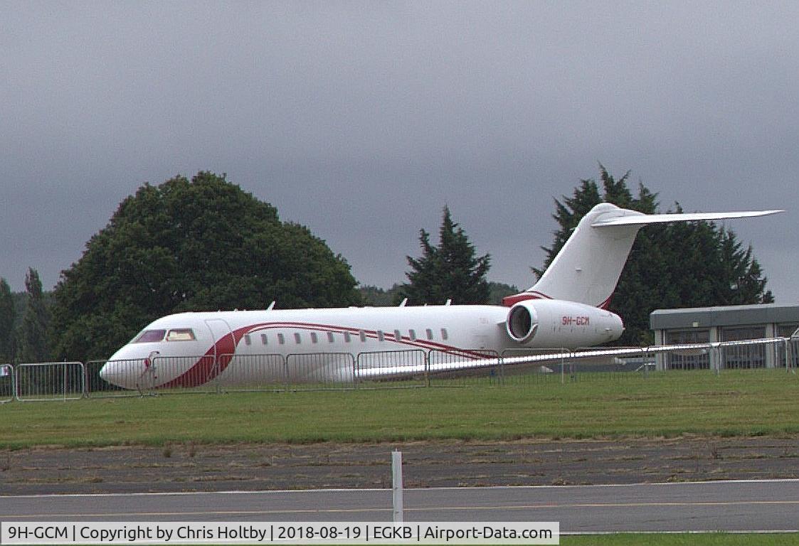 9H-GCM, 2000 Bombardier BD-700-1A10 Global Express C/N 9076, Parked at Bombardier hangar Biggin Hill
