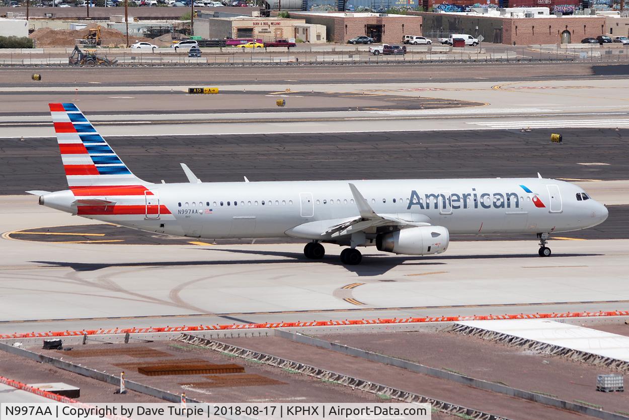 N997AA, 2017 Airbus A321-231 C/N 7349, No comment.