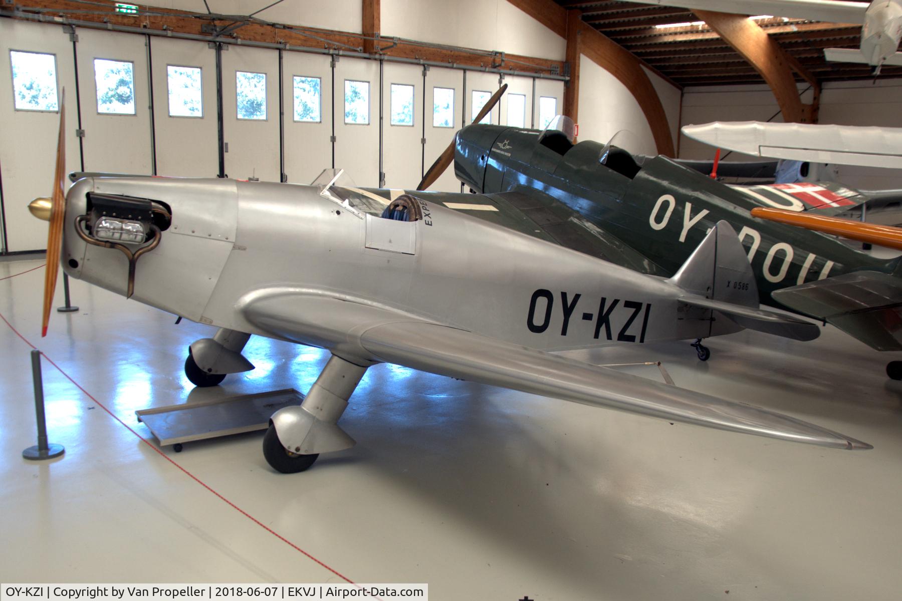 OY-KZI, 1986 SAI KZ I Mod Replica C/N 8605-2, SAI KZ I replica in Danmarks Flymuseum at Stauning airport