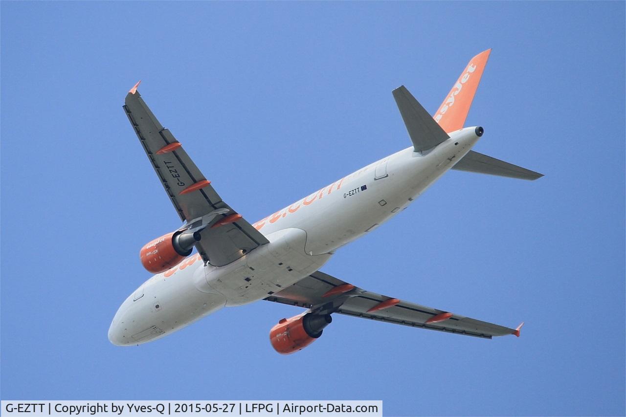 G-EZTT, 2010 Airbus A320-214 C/N 4219, Airbus A320-214, Take off rwy 27L, Roissy Charles De Gaulle airport (LFPG-CDG)