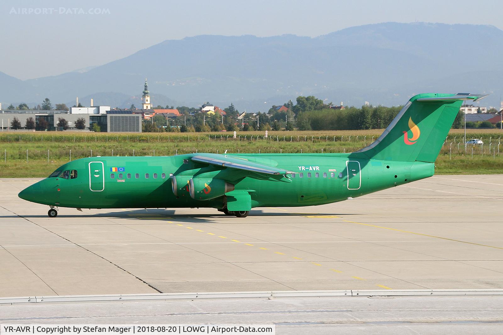 YR-AVR, 1991 British Aerospace BAe.146-300 C/N E3193, Aviro Air BAe 146-300 @GRZ