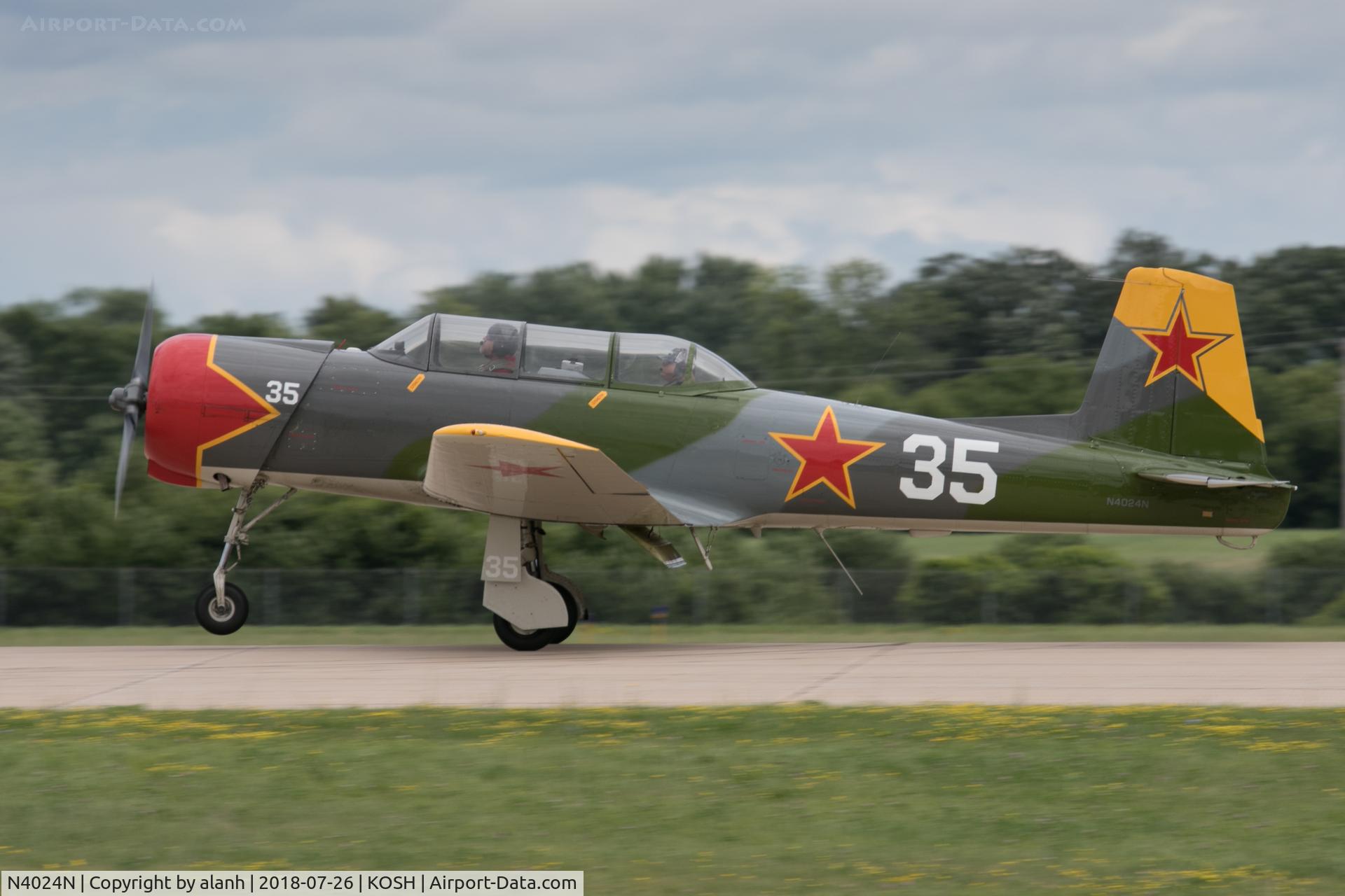 N4024N, 1983 Nanchang CJ-6 C/N 3832024, At AirVenture 2018