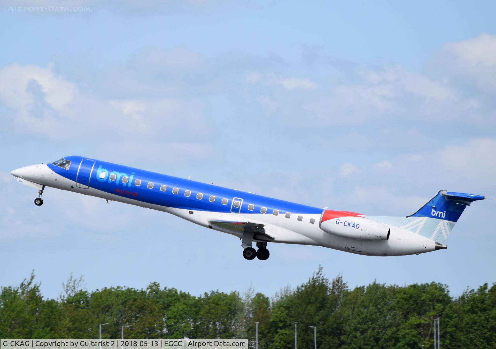 G-CKAG, 1999 Embraer ERJ-145EP (EMB-145EP) C/N 145118, At Manchester
