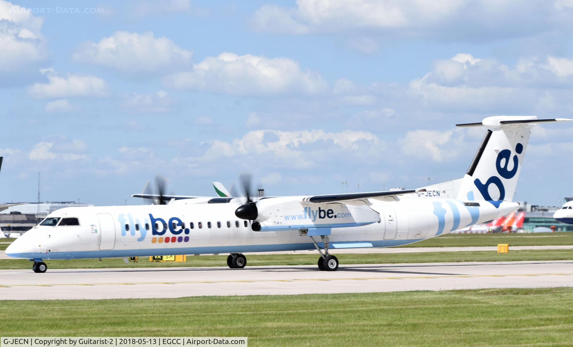 G-JECN, 2005 De Havilland Canada DHC-8-402Q Dash 8 C/N 4120, At Manchester