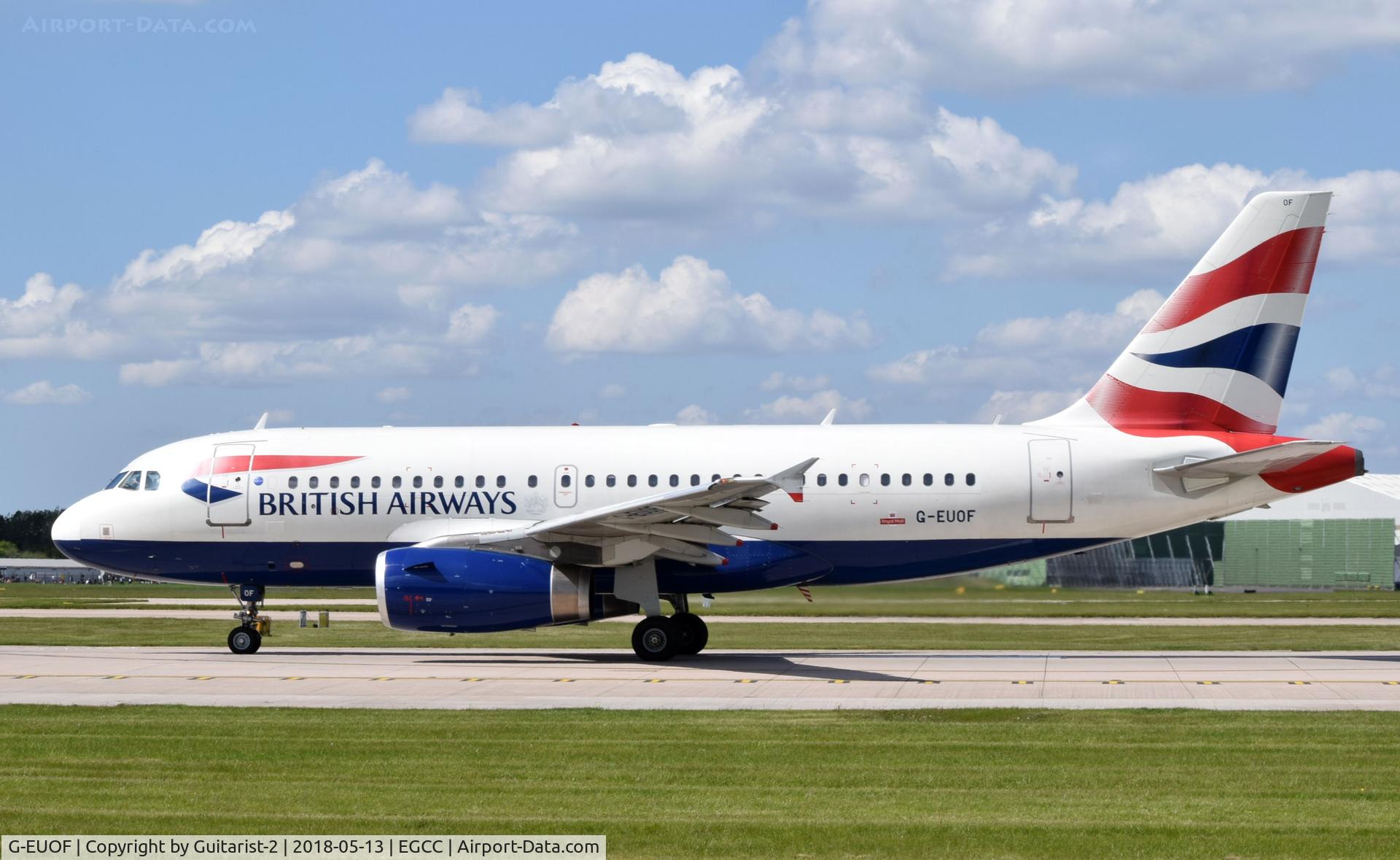 G-EUOF, 2001 Airbus A319-131 C/N 1590, At Manchester