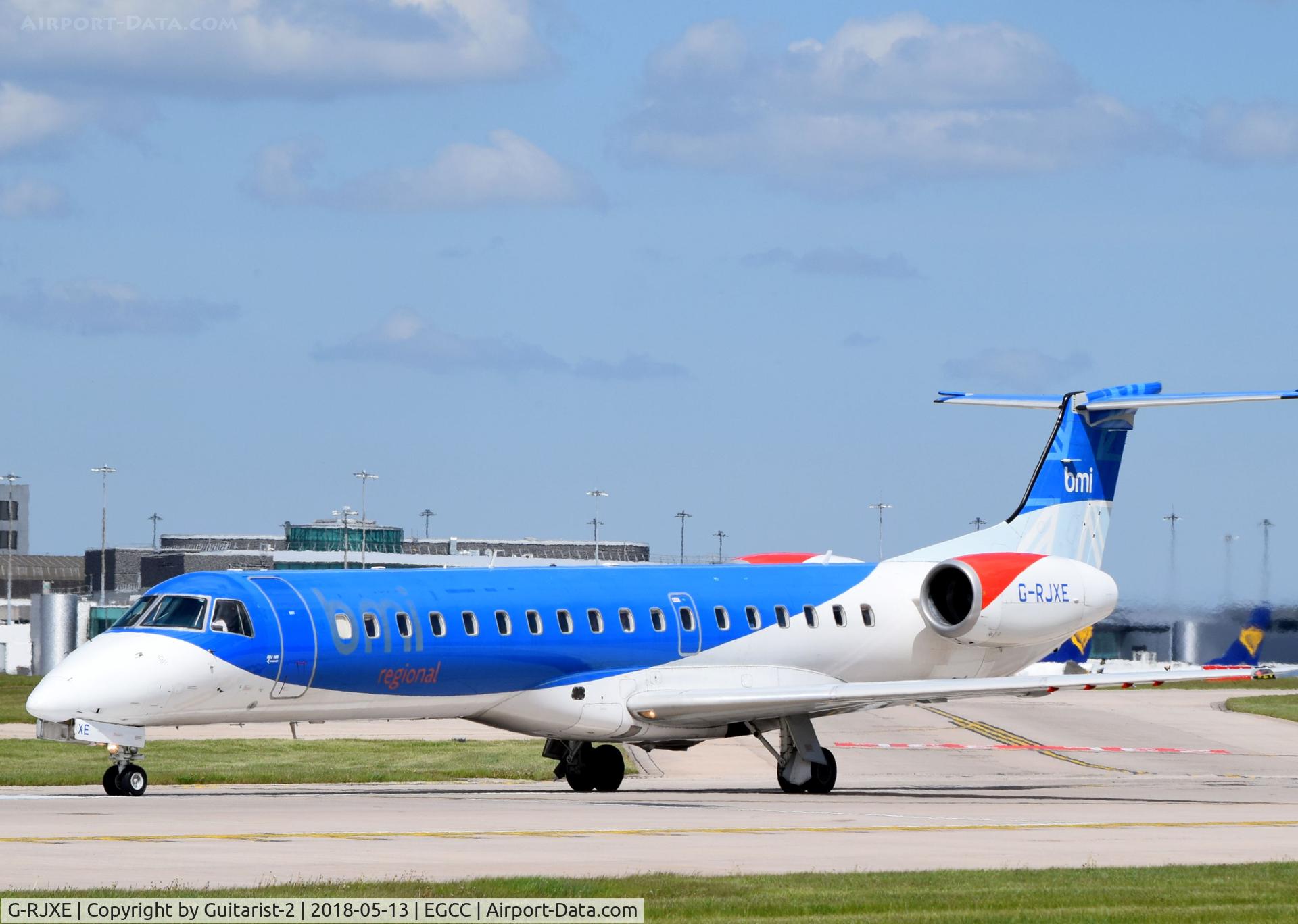 G-RJXE, 2000 Embraer EMB-145EP (ERJ-145EP) C/N 145245, At Manchester