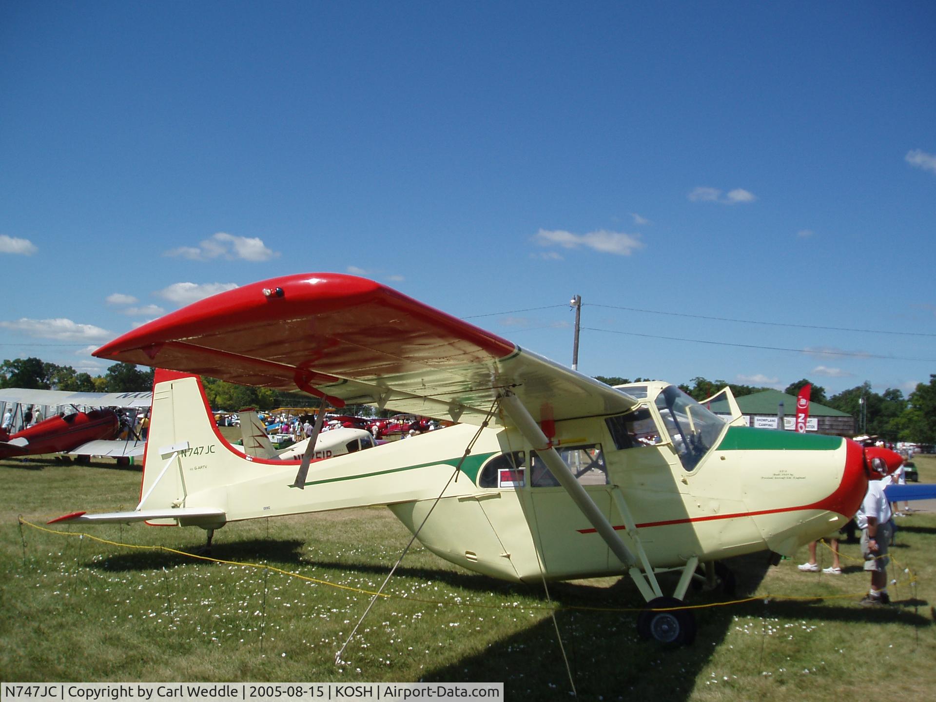 N747JC, Edgar Percival EP-9 Prospector C/N 39, Edgar Percival EP-9 Prospector sn39 N747JC Oshkosh 2005