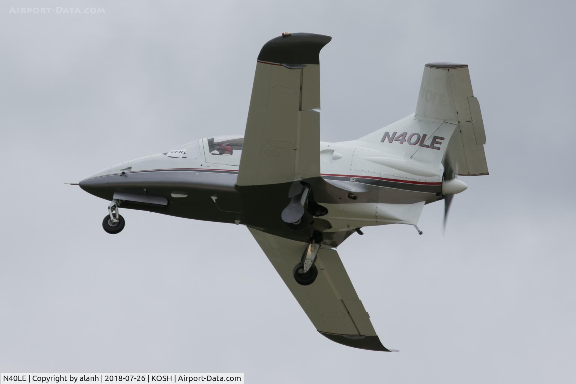 N40LE, Prescott Aeronautical Pusher C/N 032, Departing AirVenture 2018