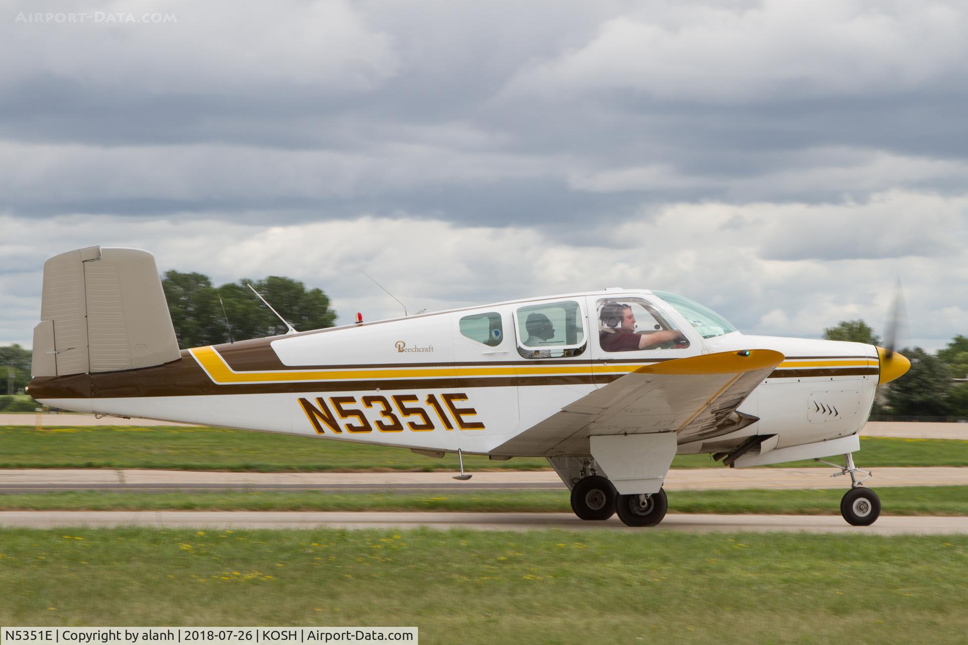 N5351E, 1959 Beech K35 Bonanza C/N D-5832, At AirVenture 2018