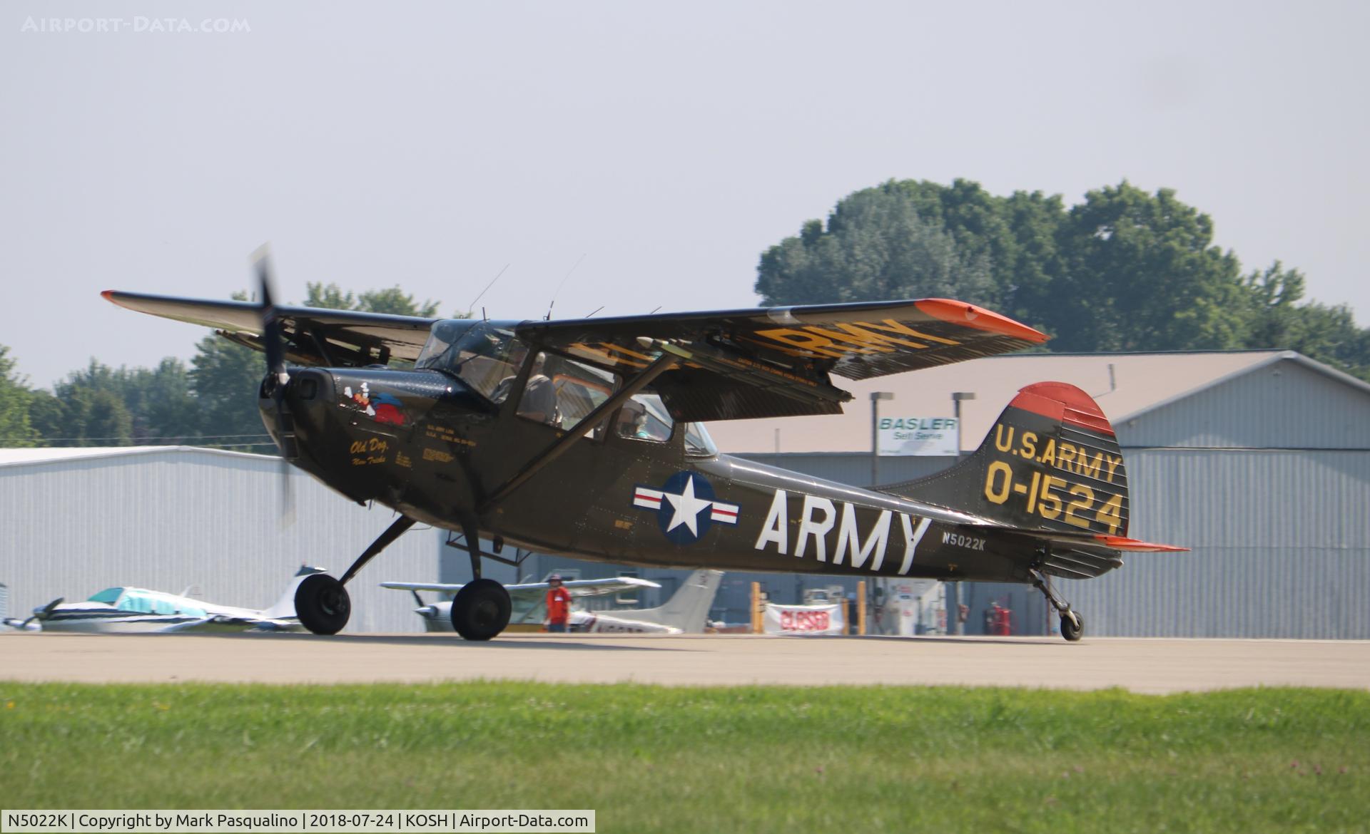 N5022K, 1951 Cessna L-19A Bird Dog C/N 21198, Cessna L-19A