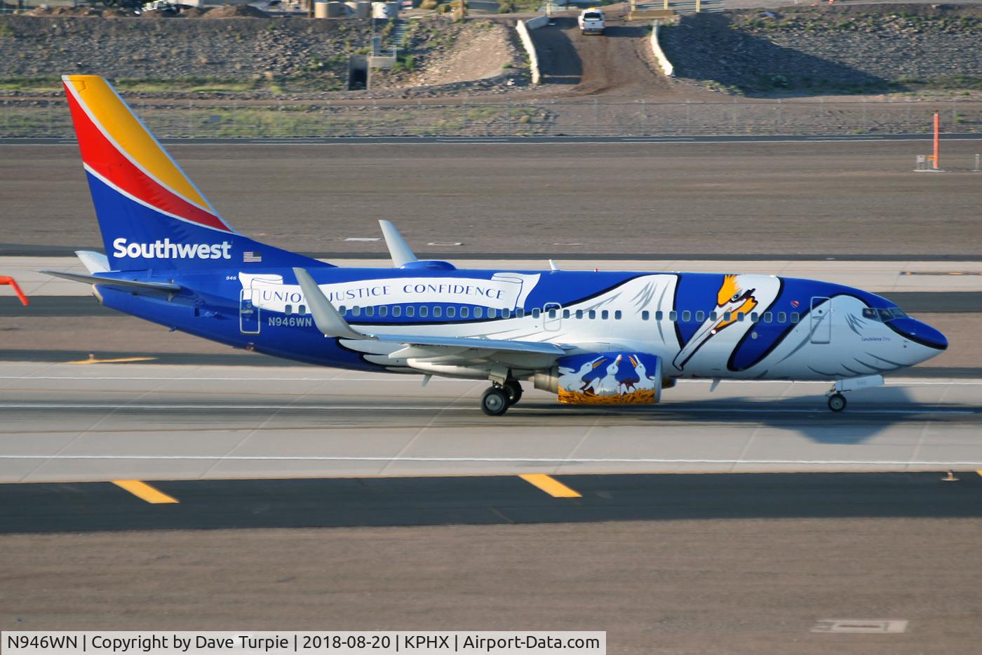 N946WN, 2010 Boeing 737-7H4 C/N 36918, Louisiana One