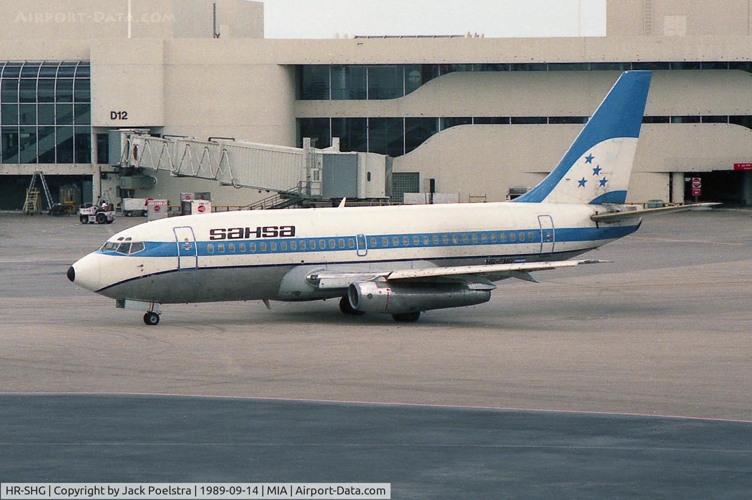 HR-SHG, 1968 Boeing 737-214 C/N 19921, HR-SHG at Miami airport