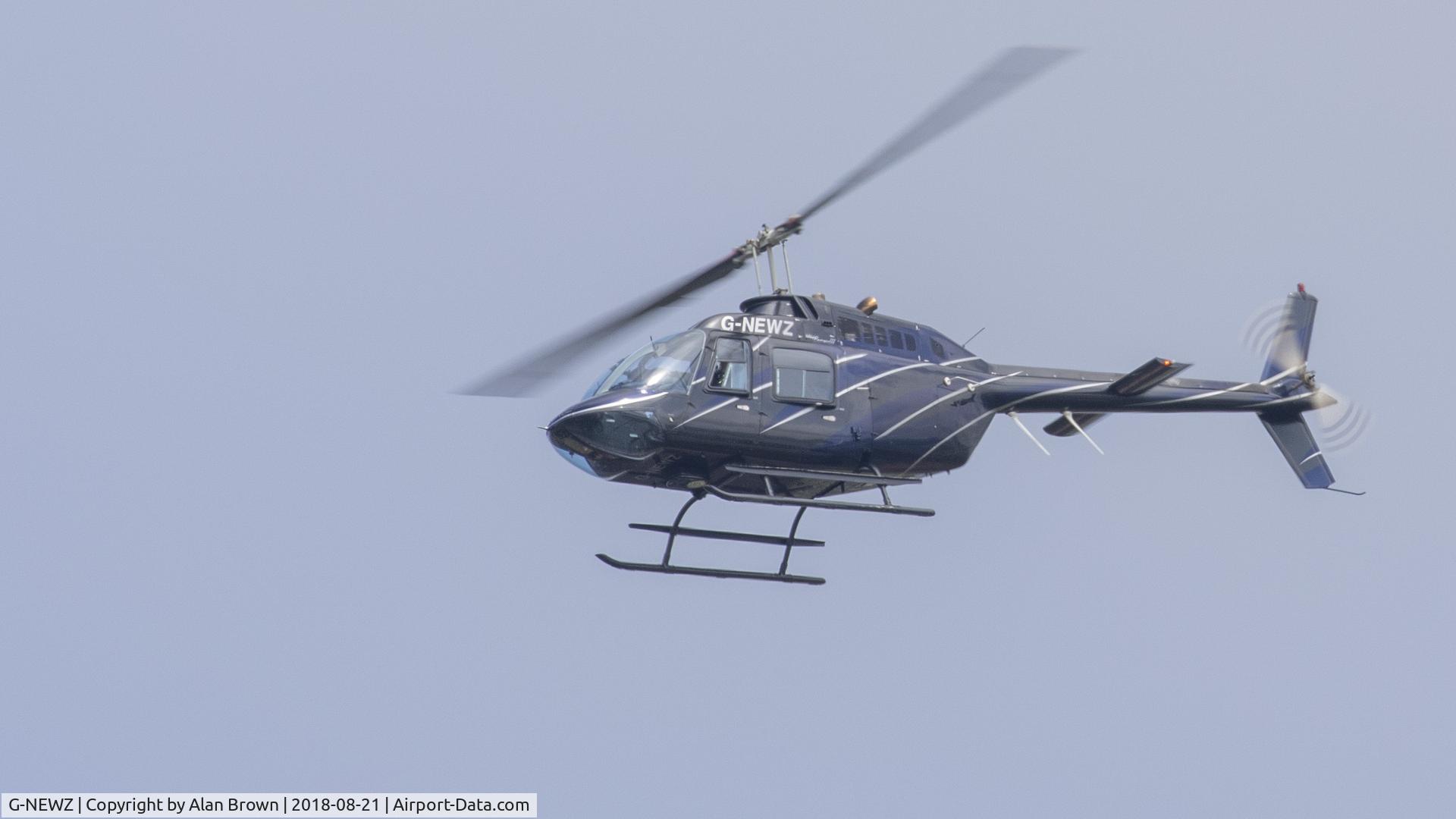 G-NEWZ, 1998 Bell 206B JetRanger III C/N 4475, In flight over Neyland, Pembrokeshire