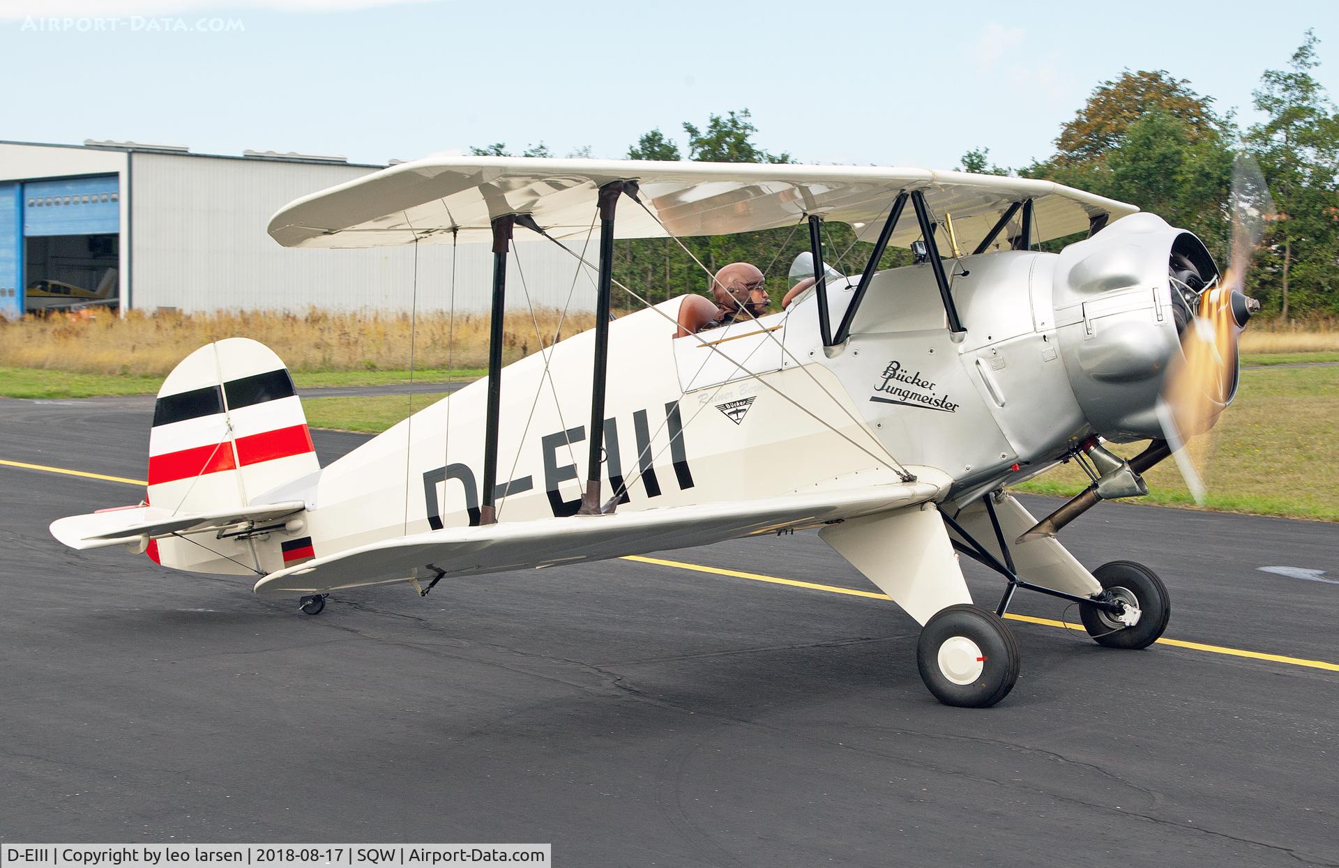 D-EIII, 1937 Bucker Bu-133C Jungmeister C/N 51, Skive 17.8.2018 Vintage Aerobatic Wold Championship.