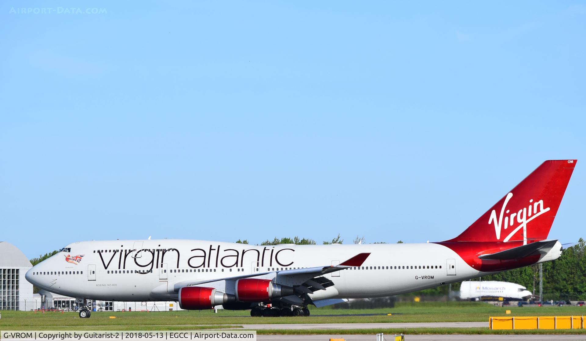 G-VROM, 2001 Boeing 747-443 C/N 32339, At Manchester
