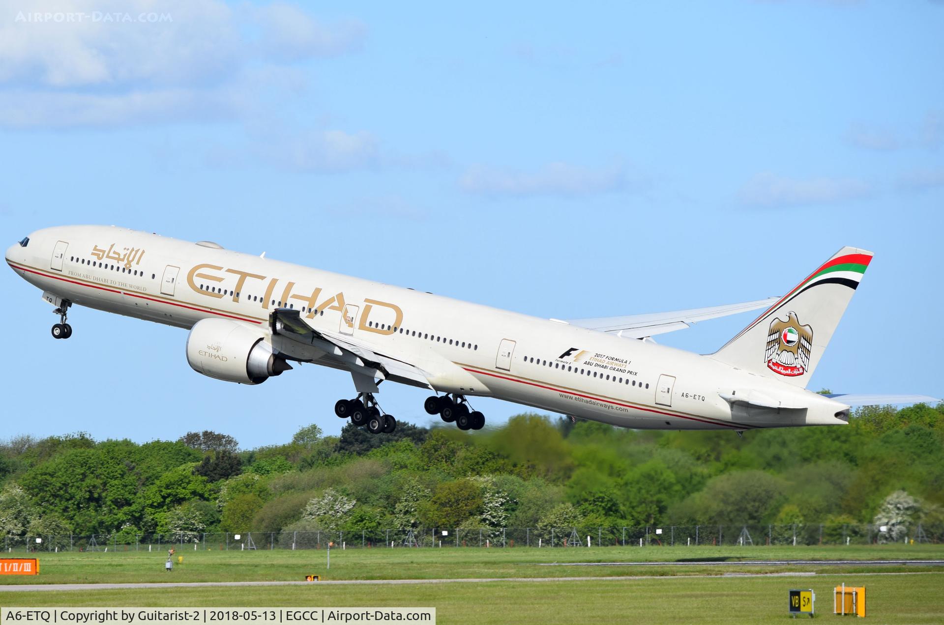 A6-ETQ, 2013 Boeing 777-3FX/ER C/N 41700, At Manchester