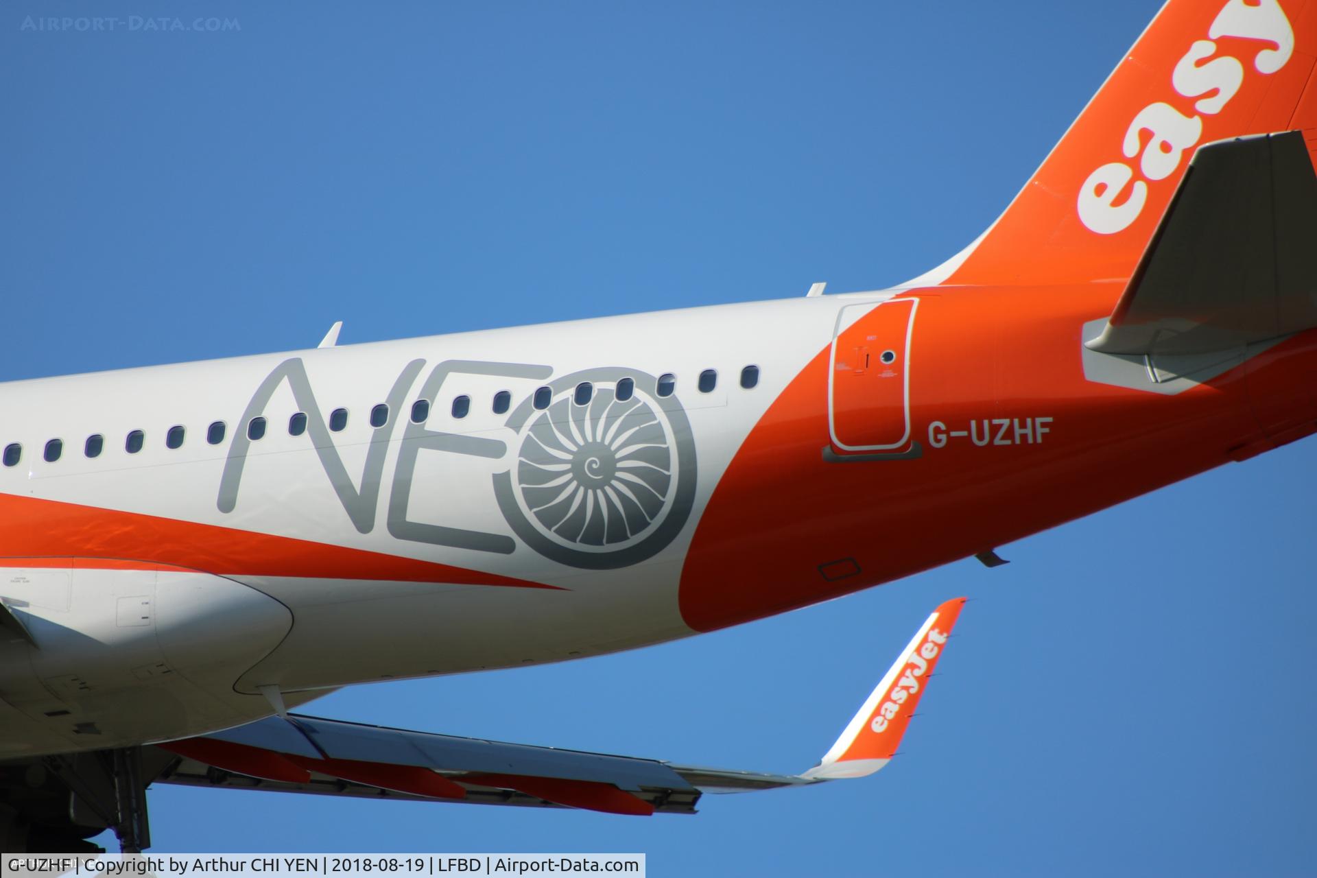G-UZHF, 2018 Airbus A320-251N C/N 8193, From LFQQ.