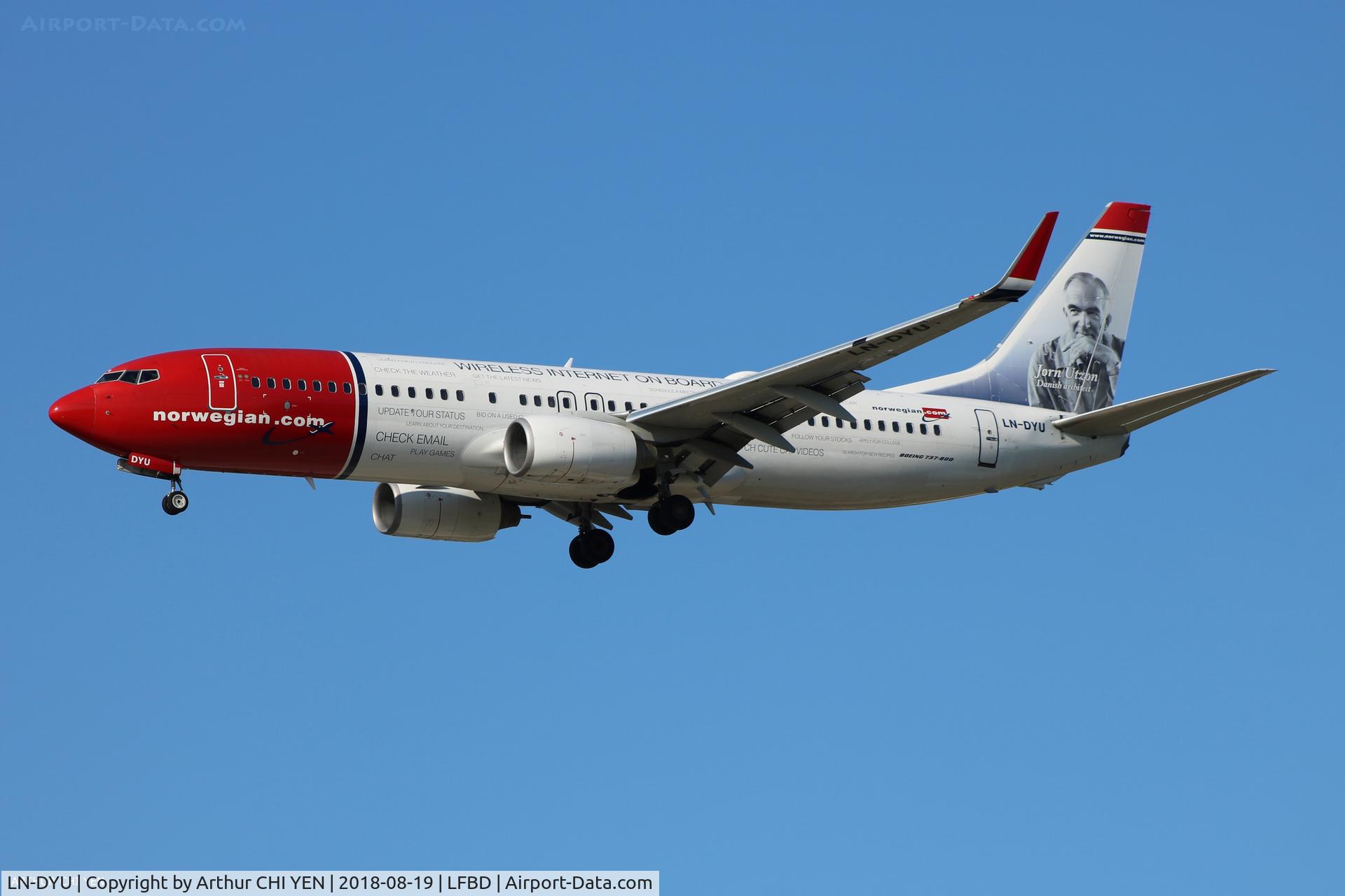 LN-DYU, 2011 Boeing 737-8JP C/N 39008, From Oslo.