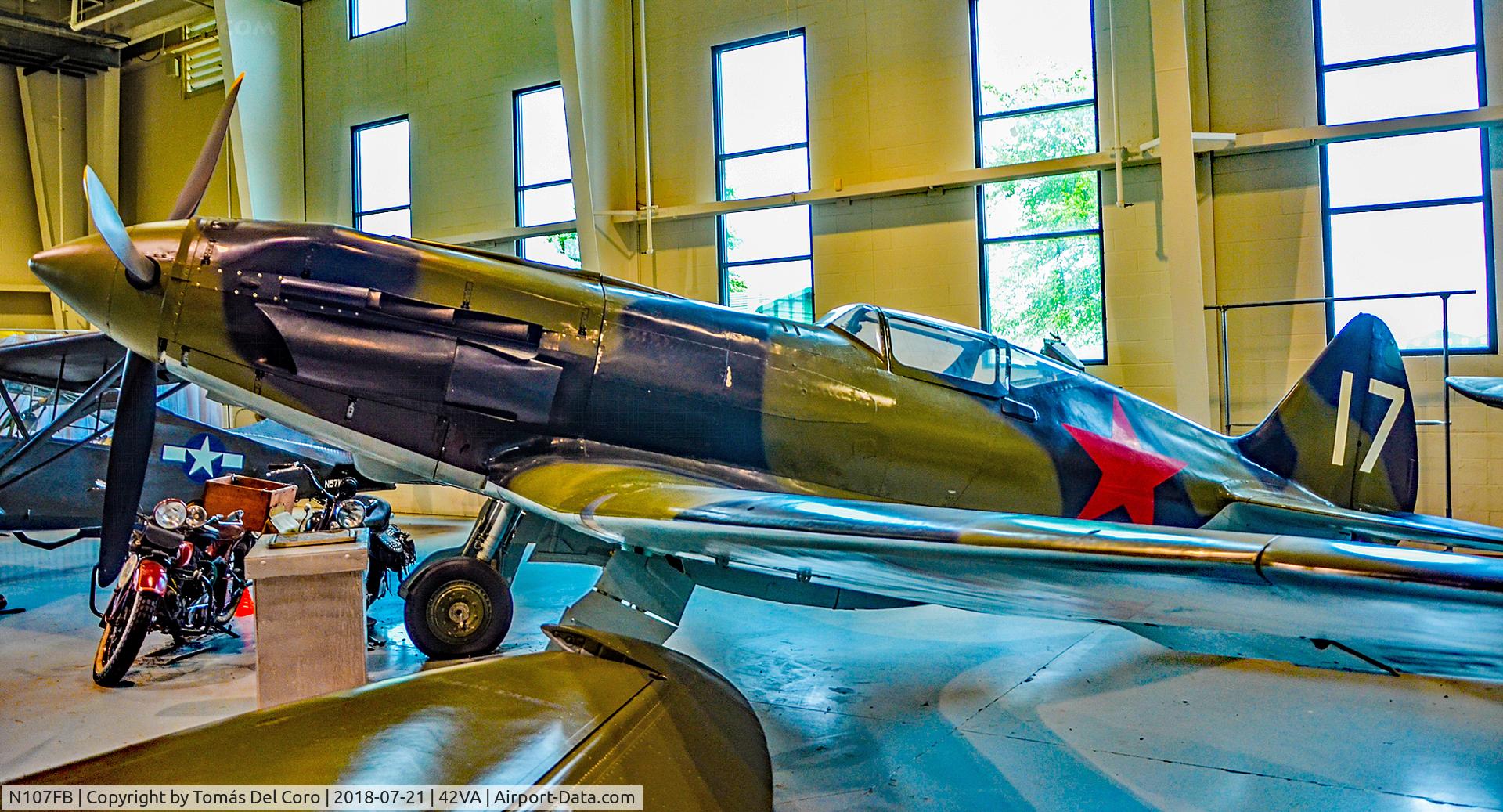 N107FB, Mikoyan-Gurevich MIG-3 C/N SEAV.02.0154, N107FB  1944 Mikoyan-Gurevich MIG-3 C/N SEAV.02.0154 - 2008 Reconstructed from 6 recovered wrecked aircraft, and is the only Mig-3 flying anywhere in the World....

Military Aviation Museum
Virginia Beach Airport (42VA)
Photo: TDelCoro
July 21, 2018