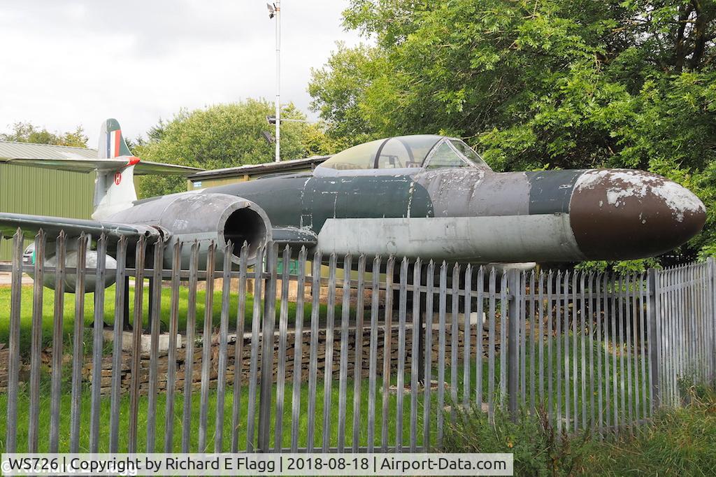 WS726, 1953 Gloster Meteor NF(T)14 C/N AW.5738, Outside 1855 Sqn Air Training Corps, Royton