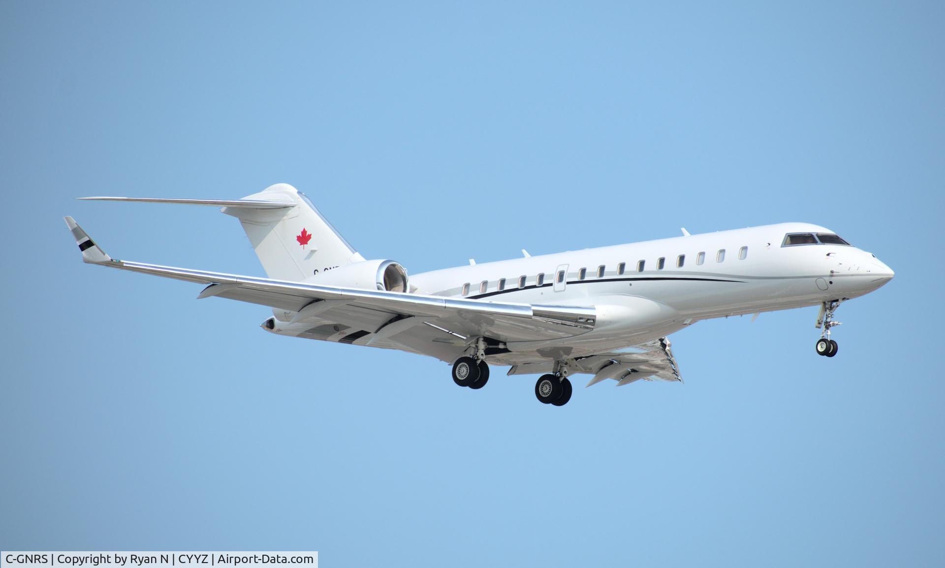 C-GNRS, 2007 Bombardier BD-700-1A10 Global Express XRS C/N 9246, C-GNRS at Toronto Pearson International Airport
