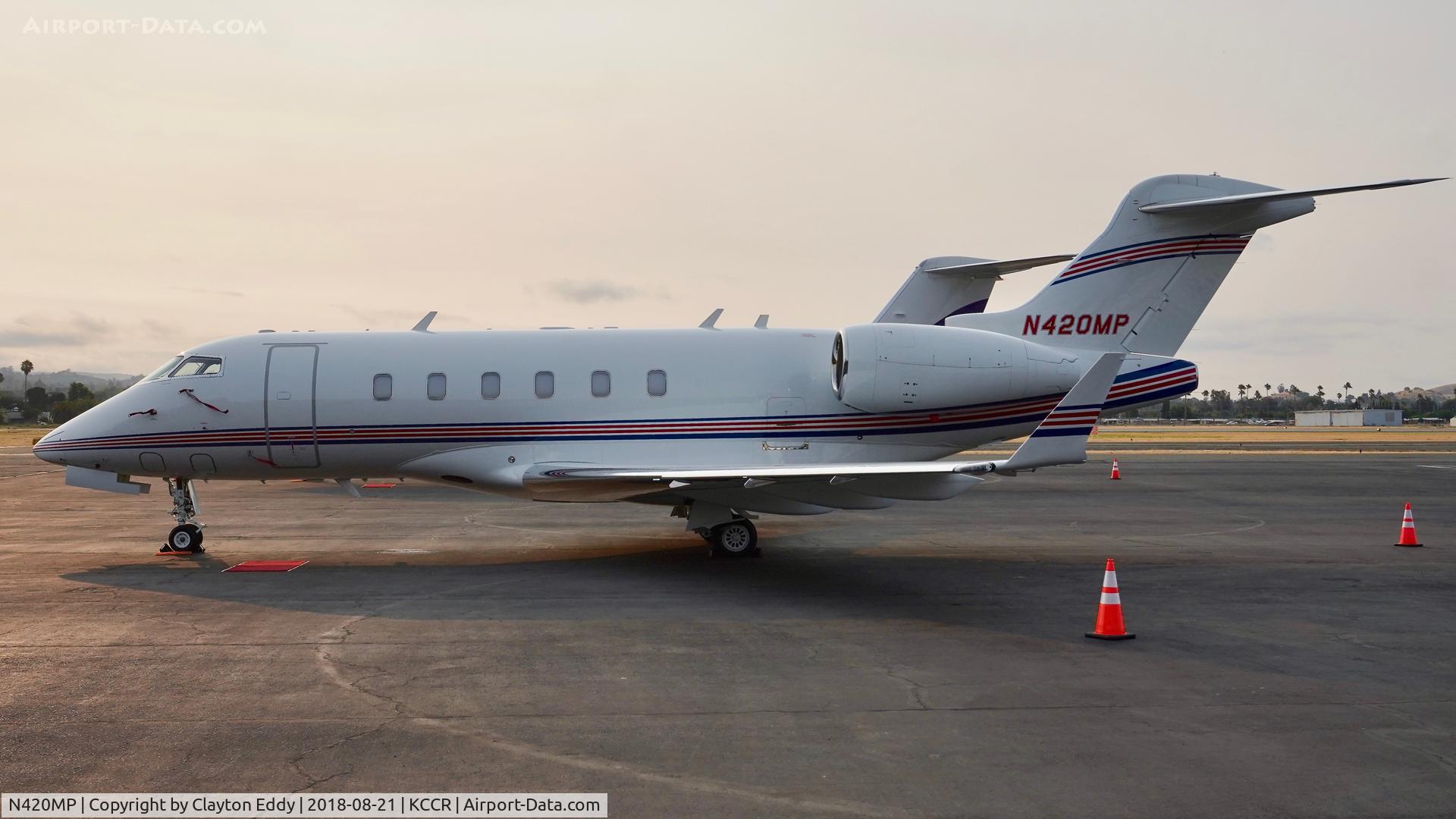N420MP, 2013 Bombardier Challenger 300 (BD-100-1A10) C/N 20420, Buchanan Field Concord California 2018.