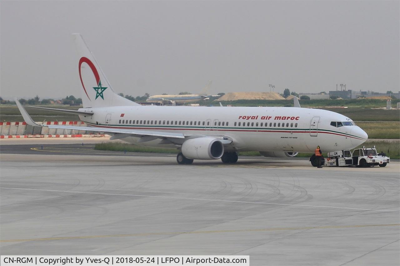 CN-RGM, 2013 Boeing 737-8B6 C/N 33074, Boeing 737-8B6, Push back, Paris-Orly airport (LFPO-ORY)