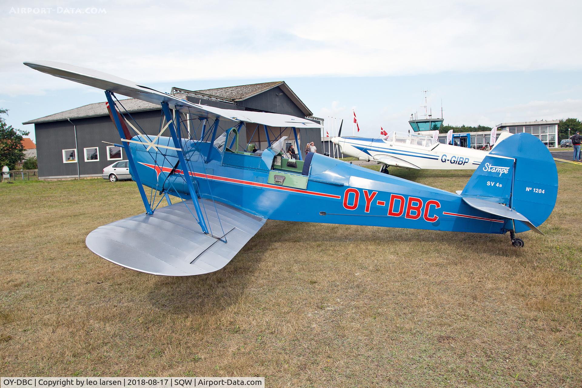 OY-DBC, 1955 Stampe-Vertongen SV-4B C/N 1204, Skive 17.8.2018 Vintage Aerobatic Wold Championship
