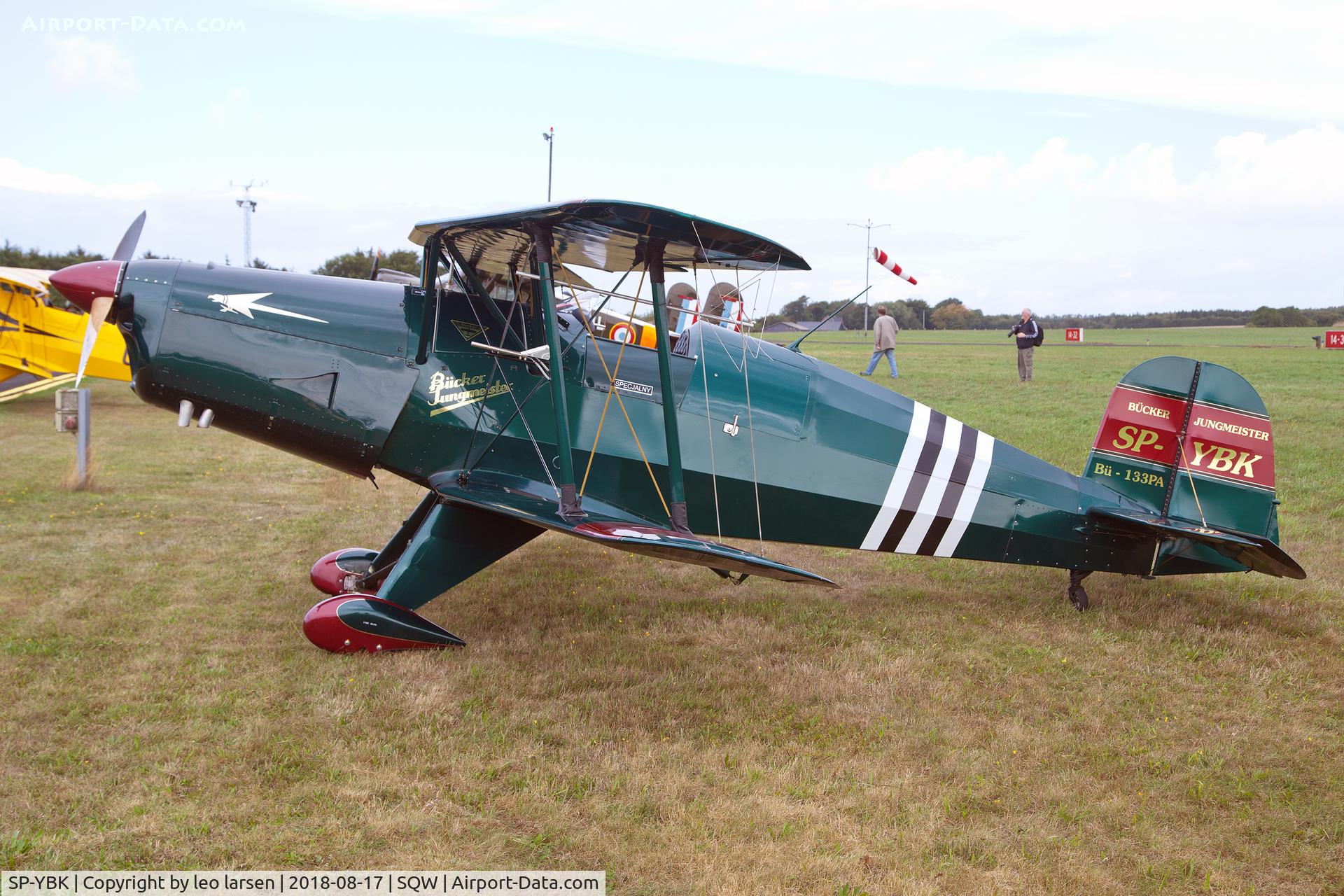 SP-YBK, Bucker Bu-133PA Jungmeister C/N T-131.201, Skive 17.8.2018 Vintage Aerobatic Wold Championship