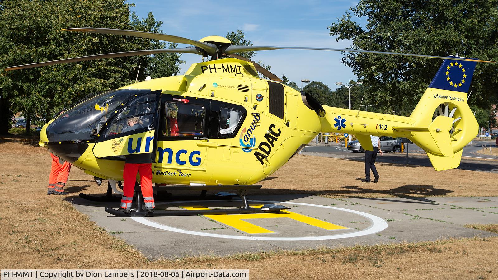 PH-MMT, 2010 Eurocopter EC-135P-2+ C/N 0871, Lifeliner4 at the helipad of the hospital of Emmen