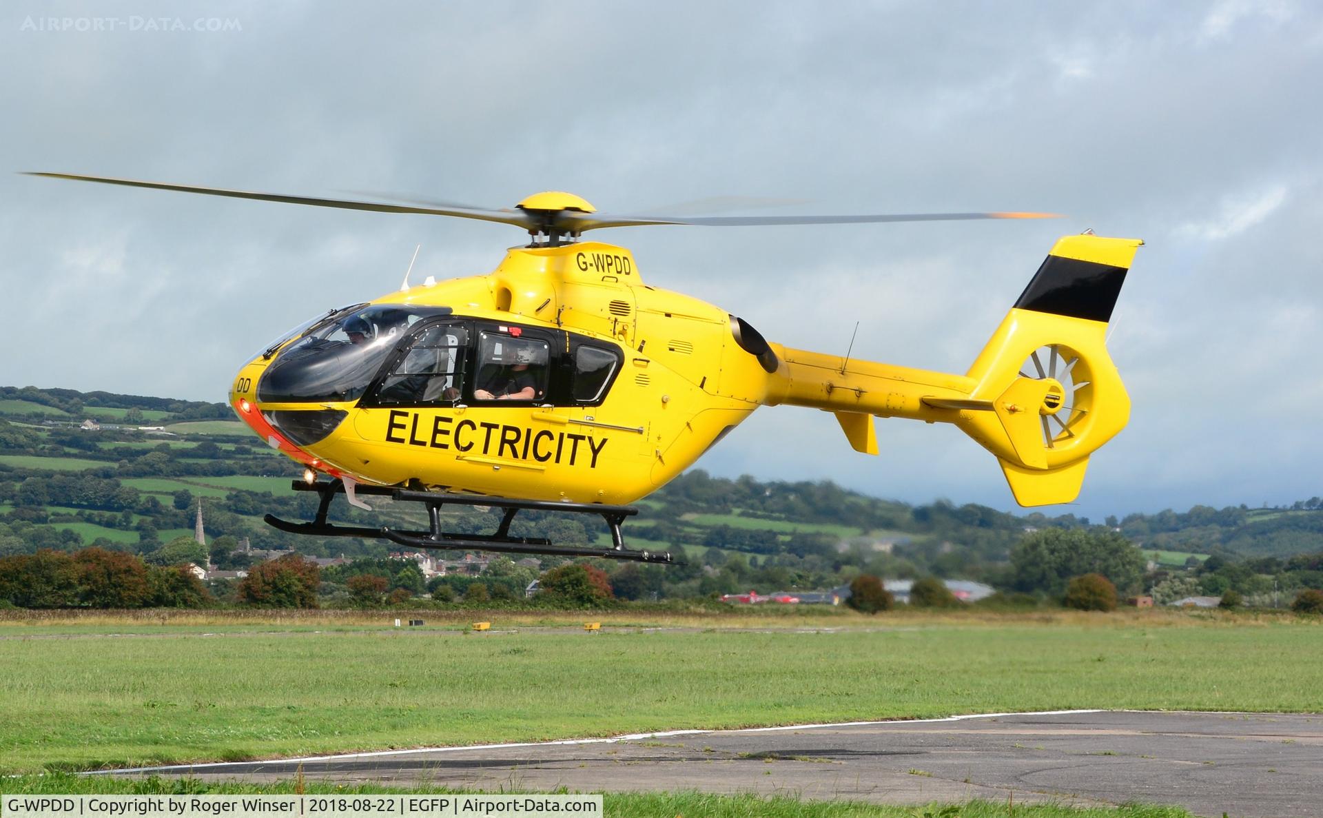 G-WPDD, 1999 Eurocopter EC-135P-1 C/N 0071, Visiting helicopter operated by WPD Helicopter Unit.